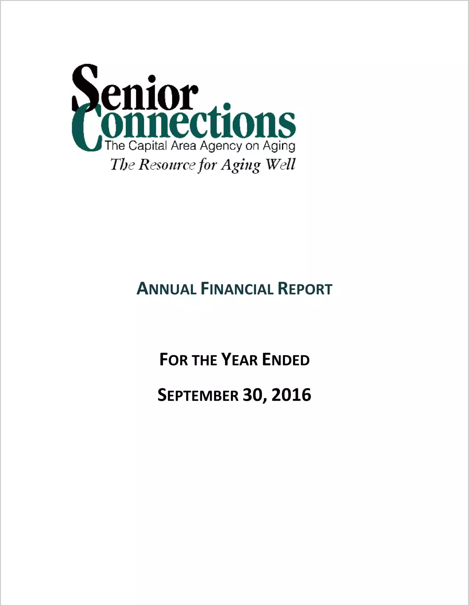 preview of 2016 ABC/Other Annual Financial Report for Capital Area Agency on Aging