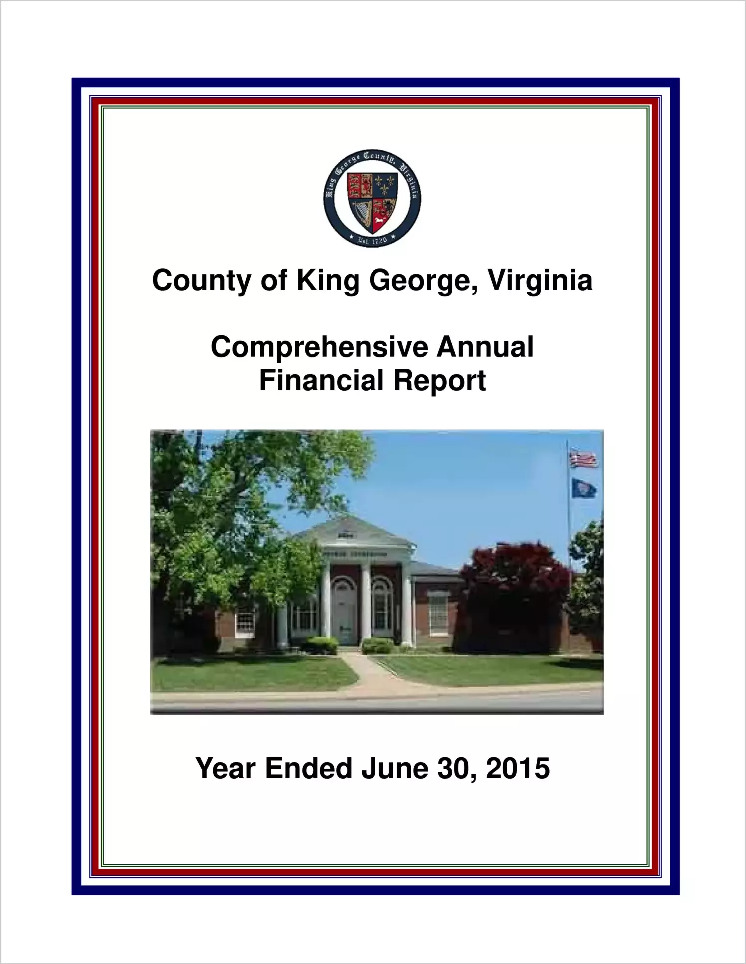 2015 Annual Financial Report for County of King George