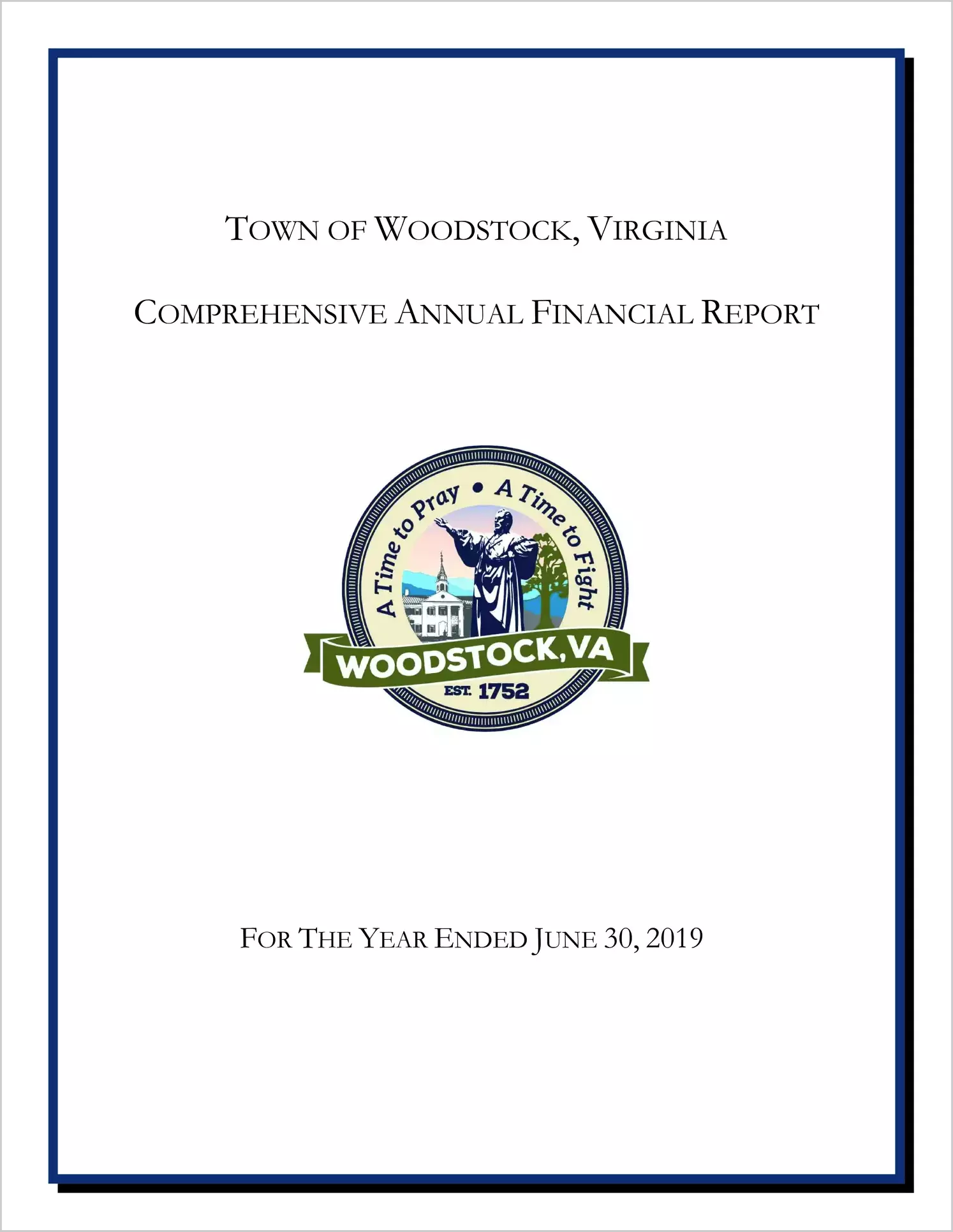 2019 Annual Financial Report for Town of Woodstock