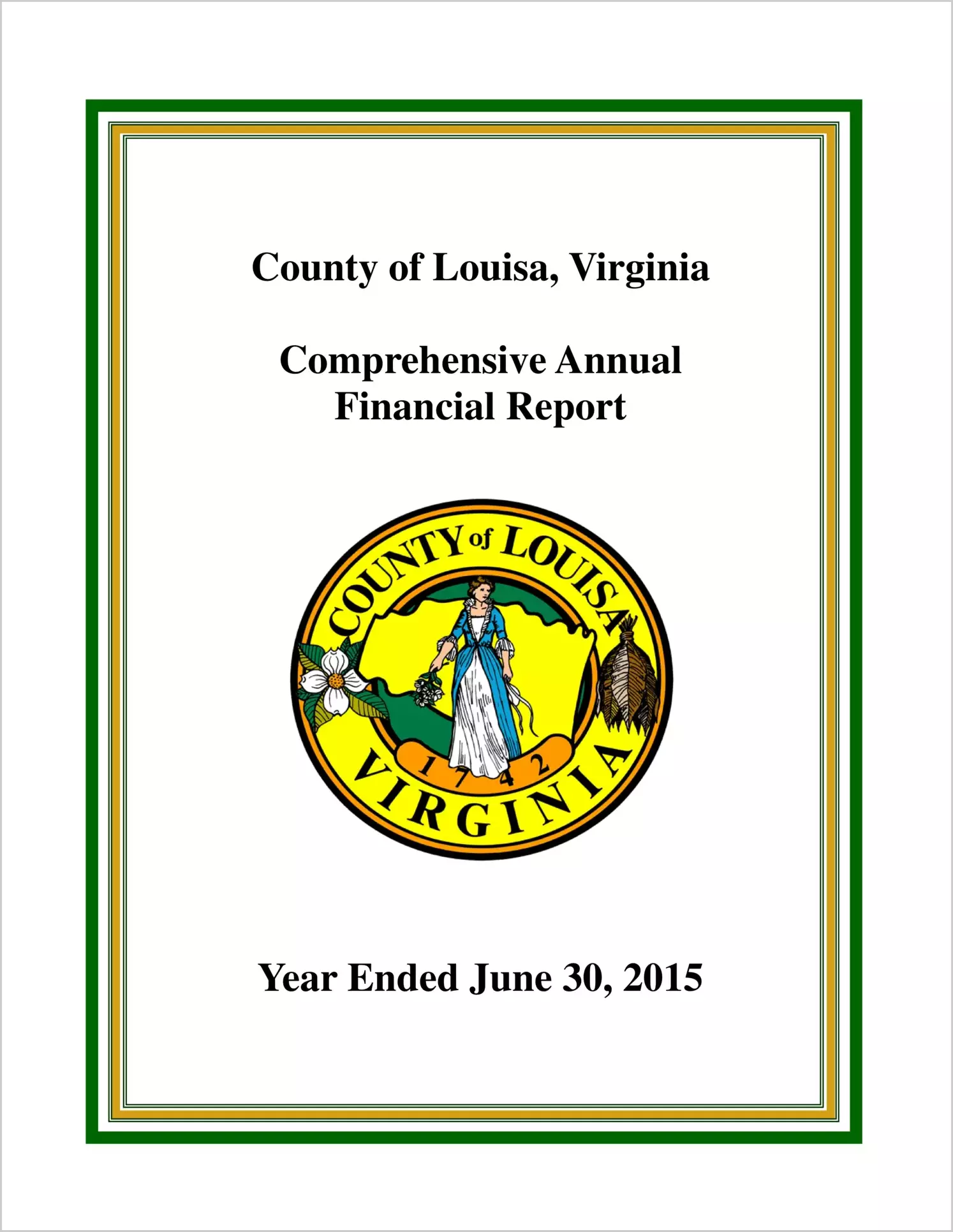 2015 Annual Financial Report for County of Louisa