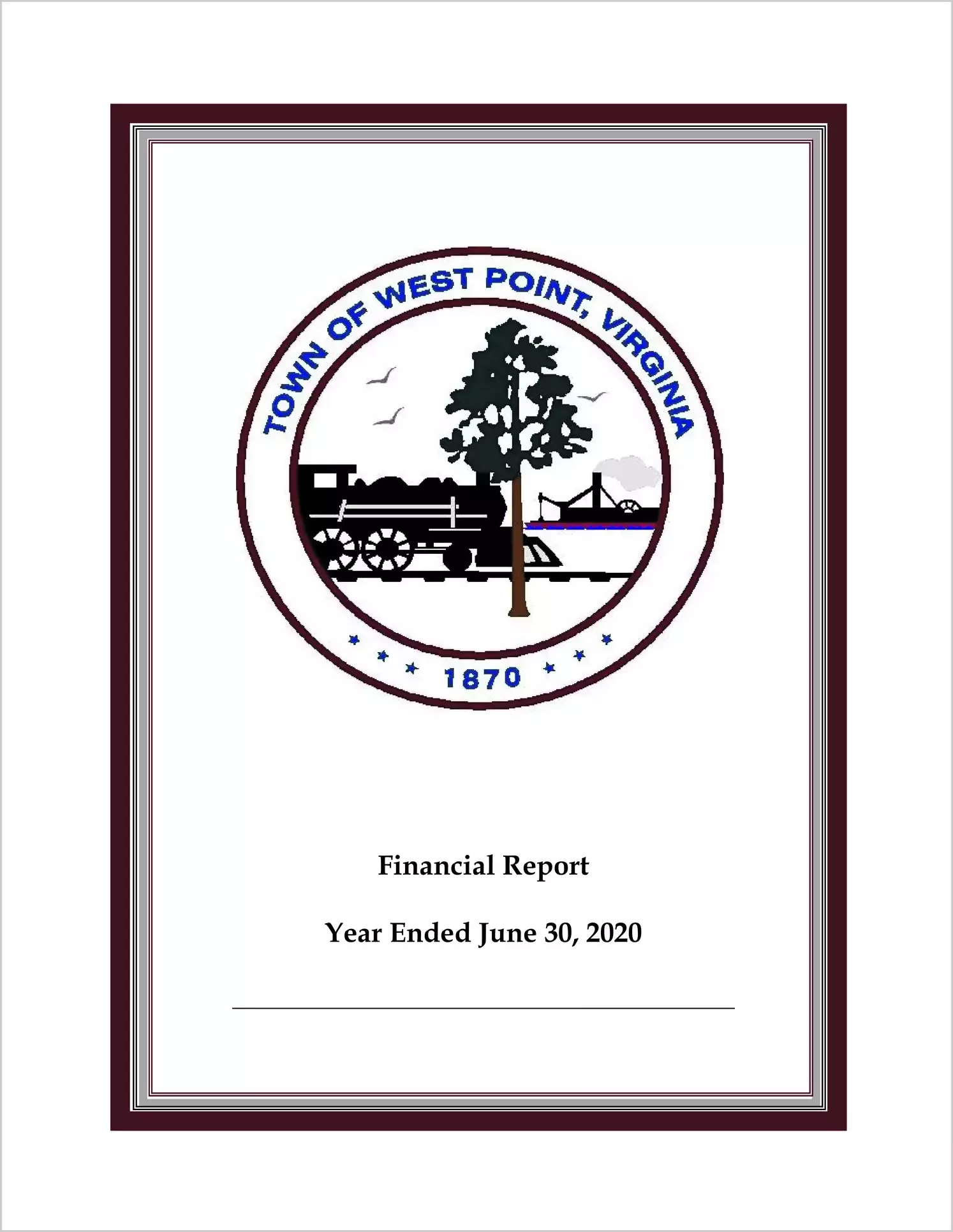 2020 Annual Financial Report for Town of West Point