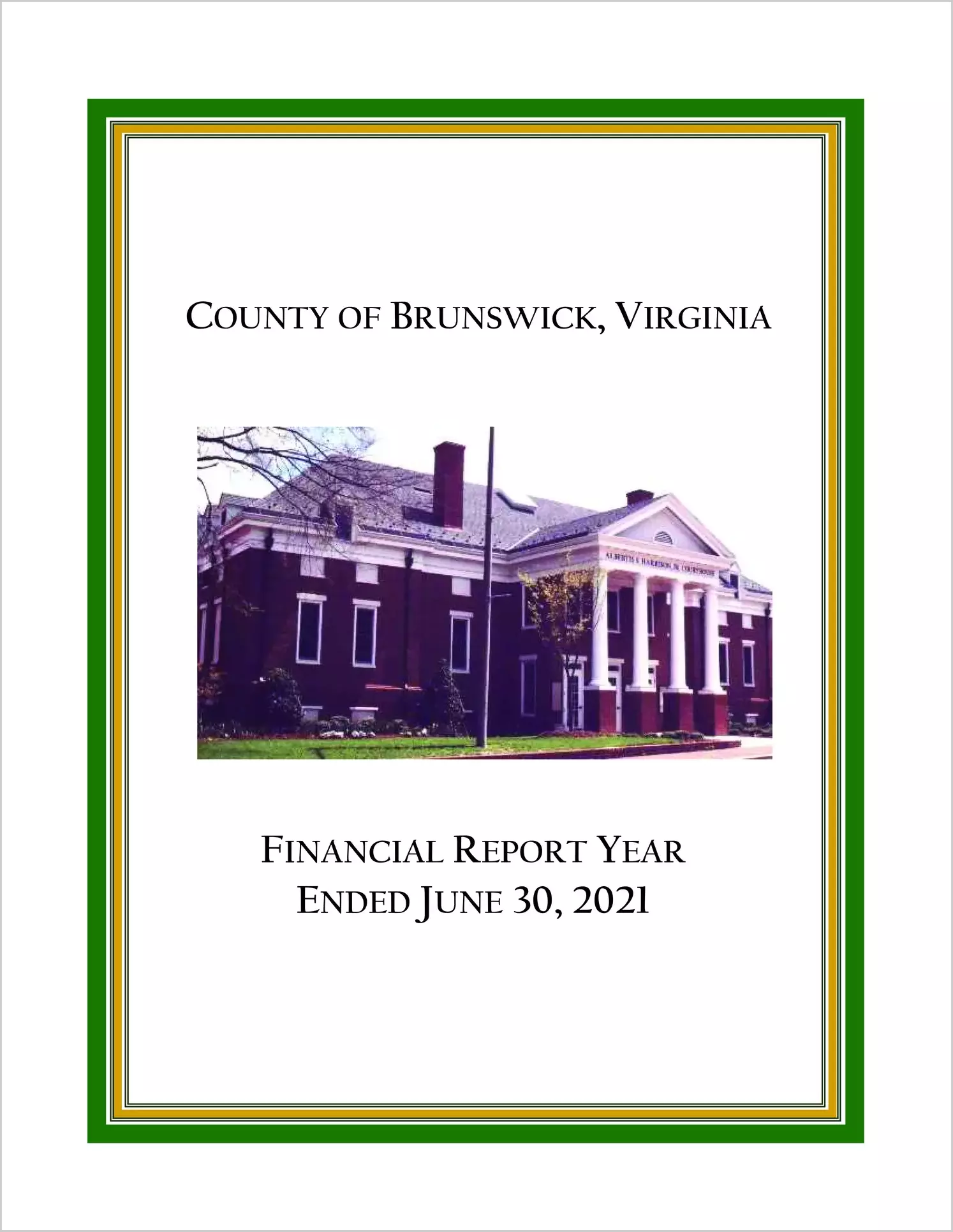 2021 Annual Financial Report for County of Brunswick