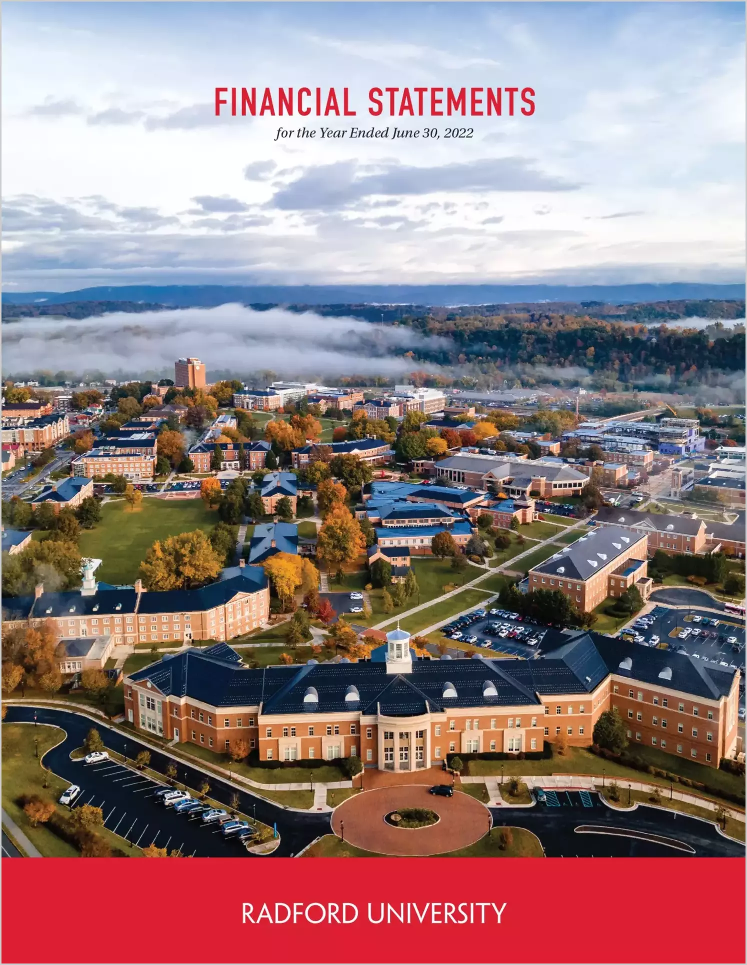 Radford University Financial Statements for the year ended June 30, 2022