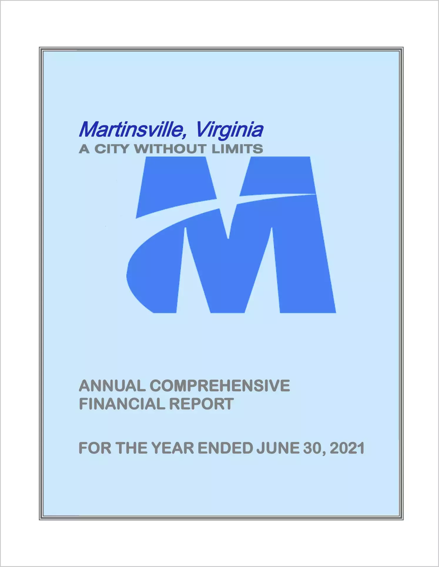 2021 Annual Financial Report for City of Martinsville