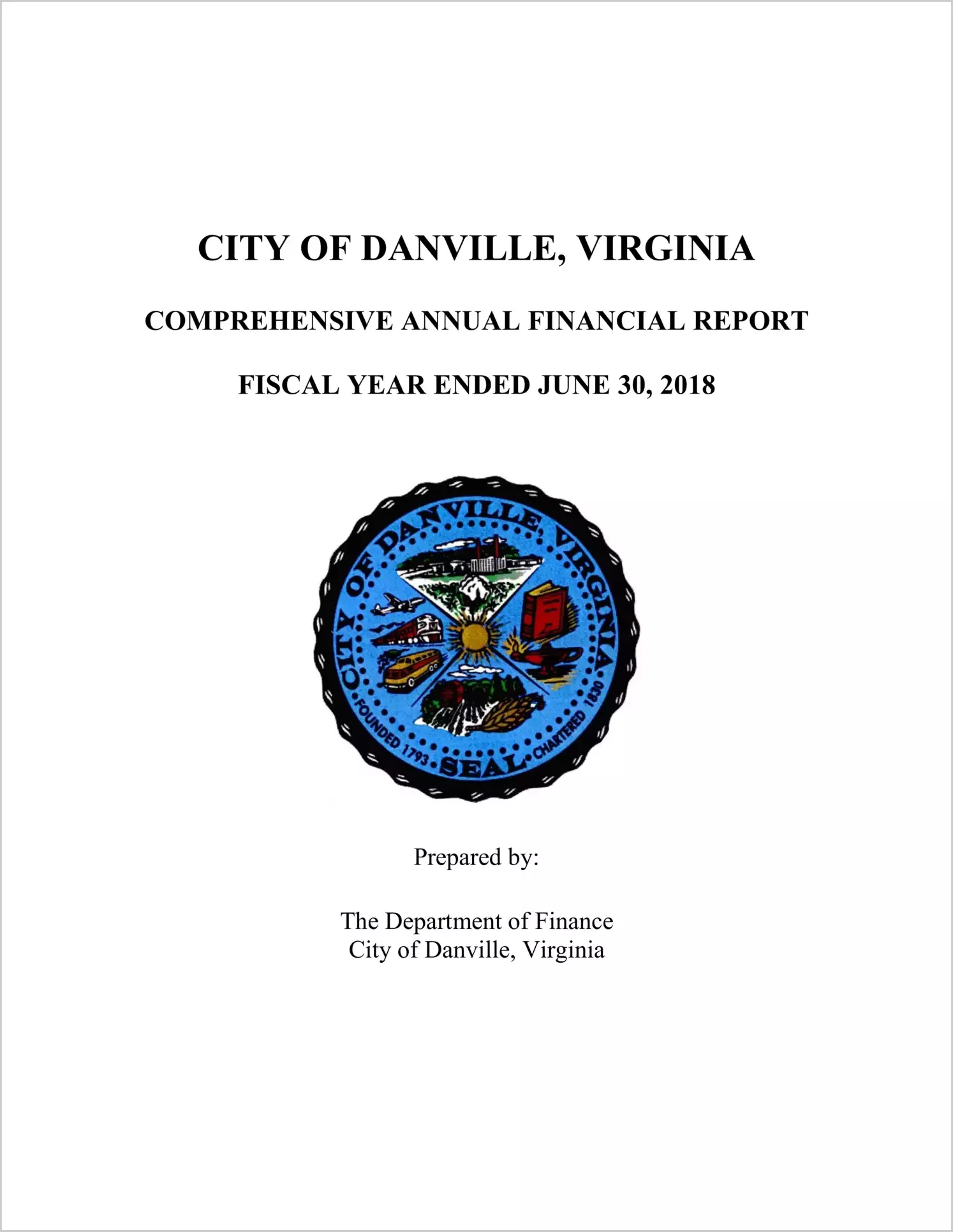 2018 Annual Financial Report for City of Danville