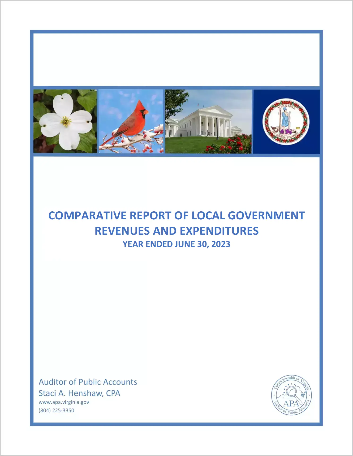 2023 Comparative Report of Local Government Revenues and Expenditures