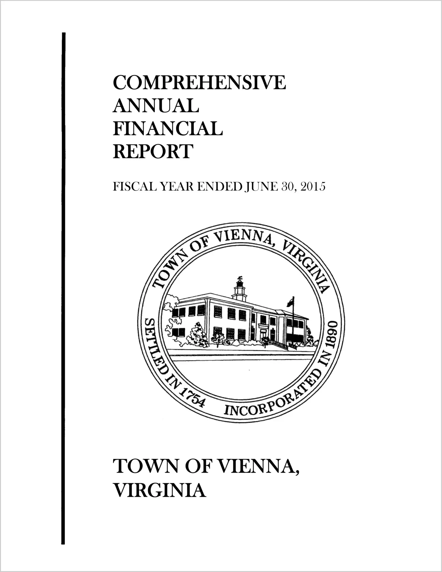 2015 Annual Financial Report for Town of Vienna