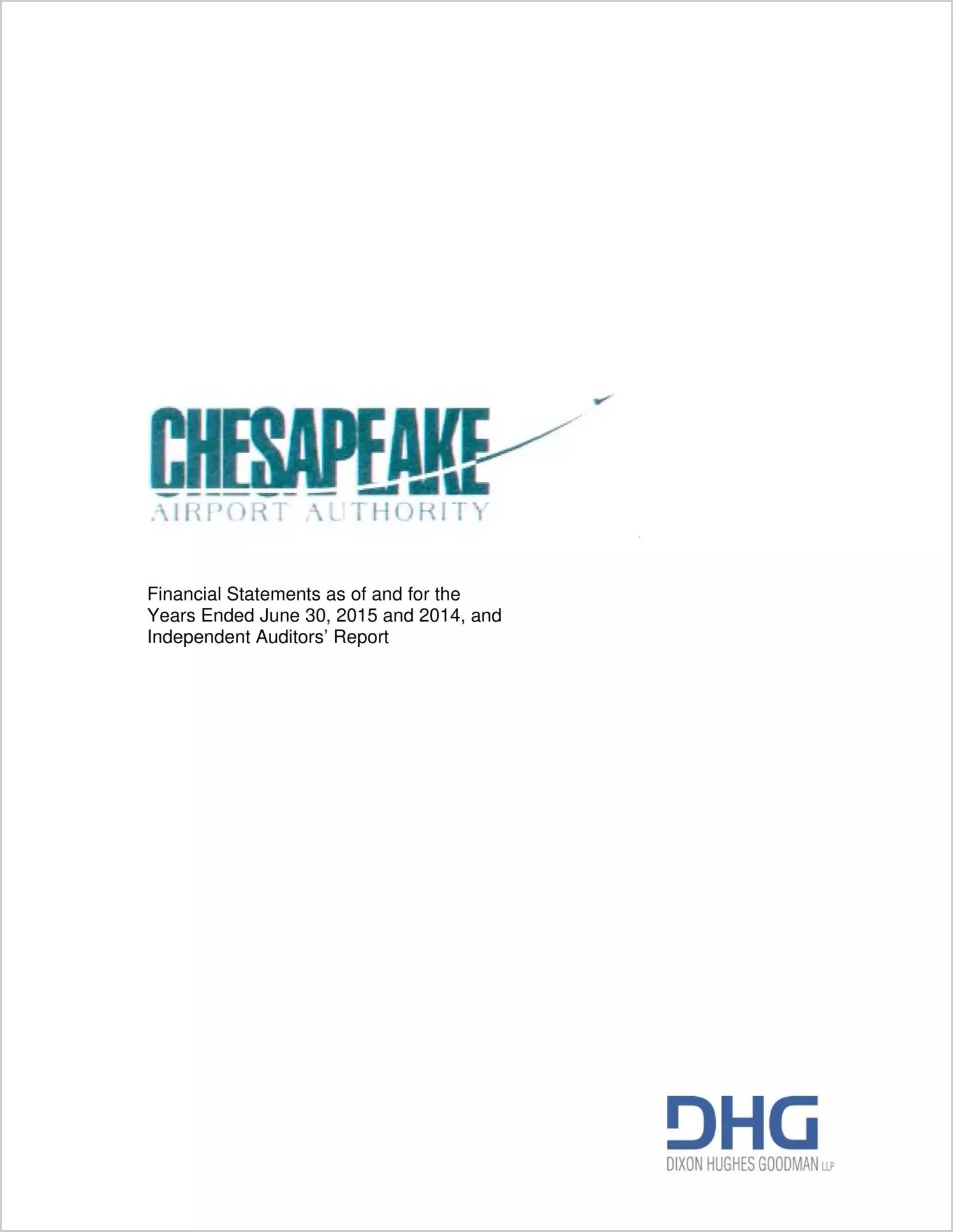 2015 ABC/Other Annual Financial Report  for Chesapeake Airport Authority