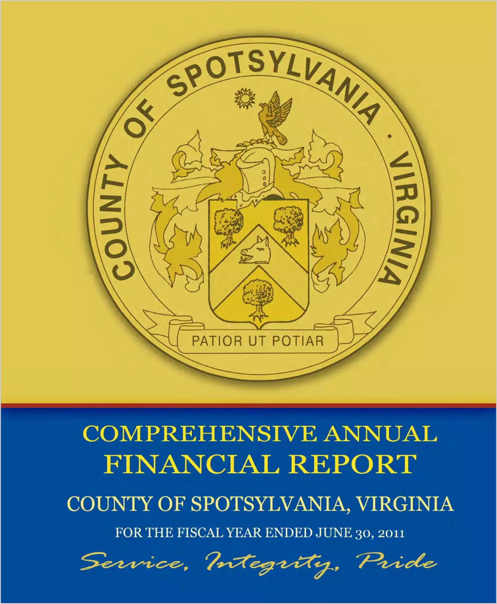 2011 Annual Financial Report for County of Spotsylvania
