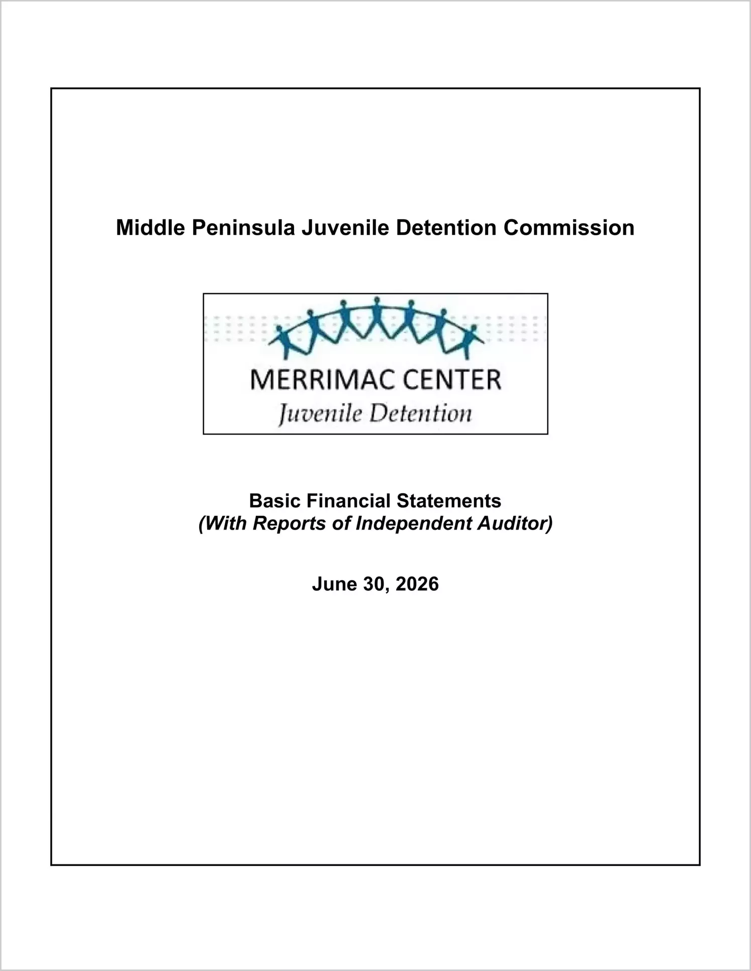 preview of 2026 ABC/Other Annual Financial Report for Middle Peninsula Juvenile Detention Commission
