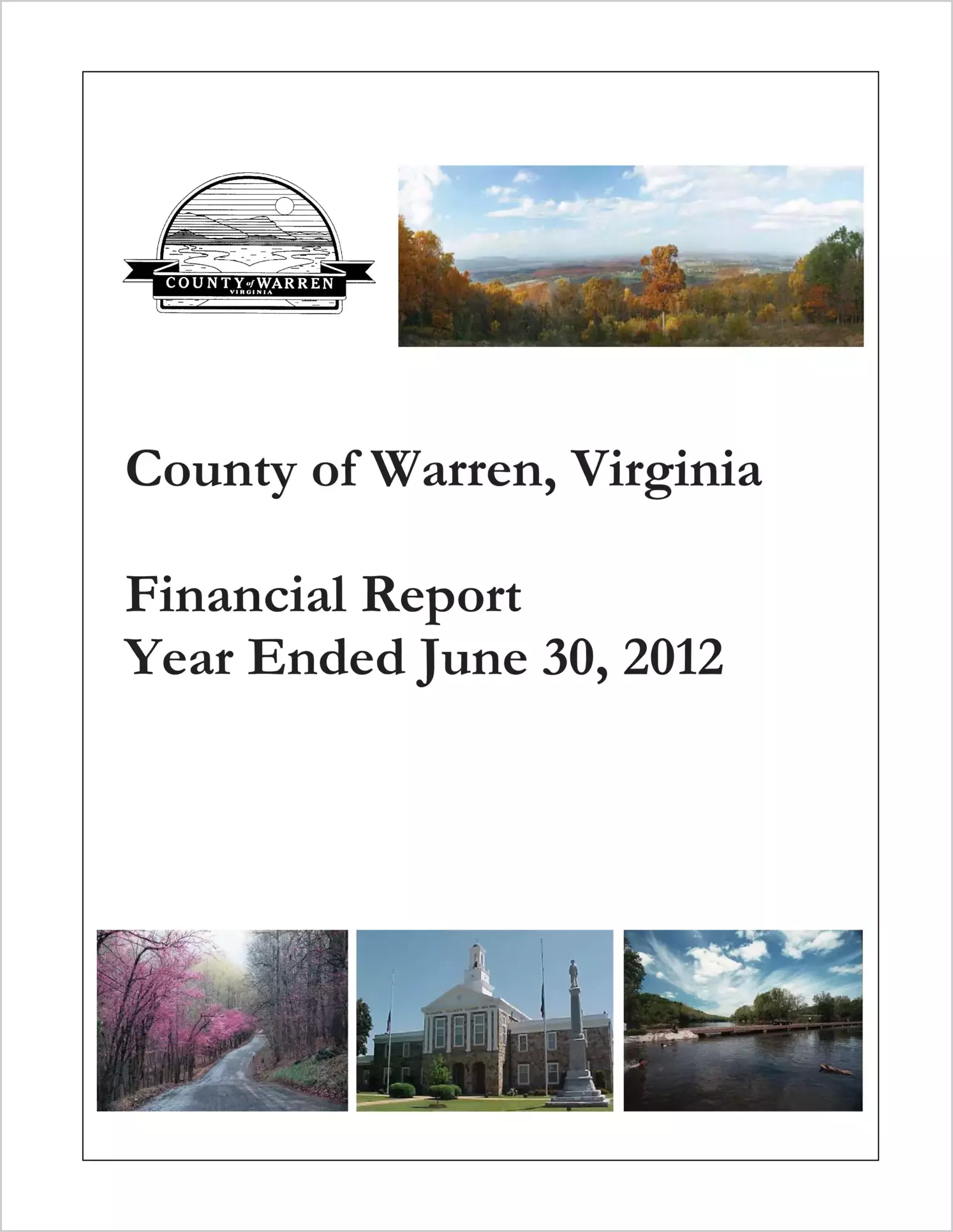 2012 Annual Financial Report for County of Warren
