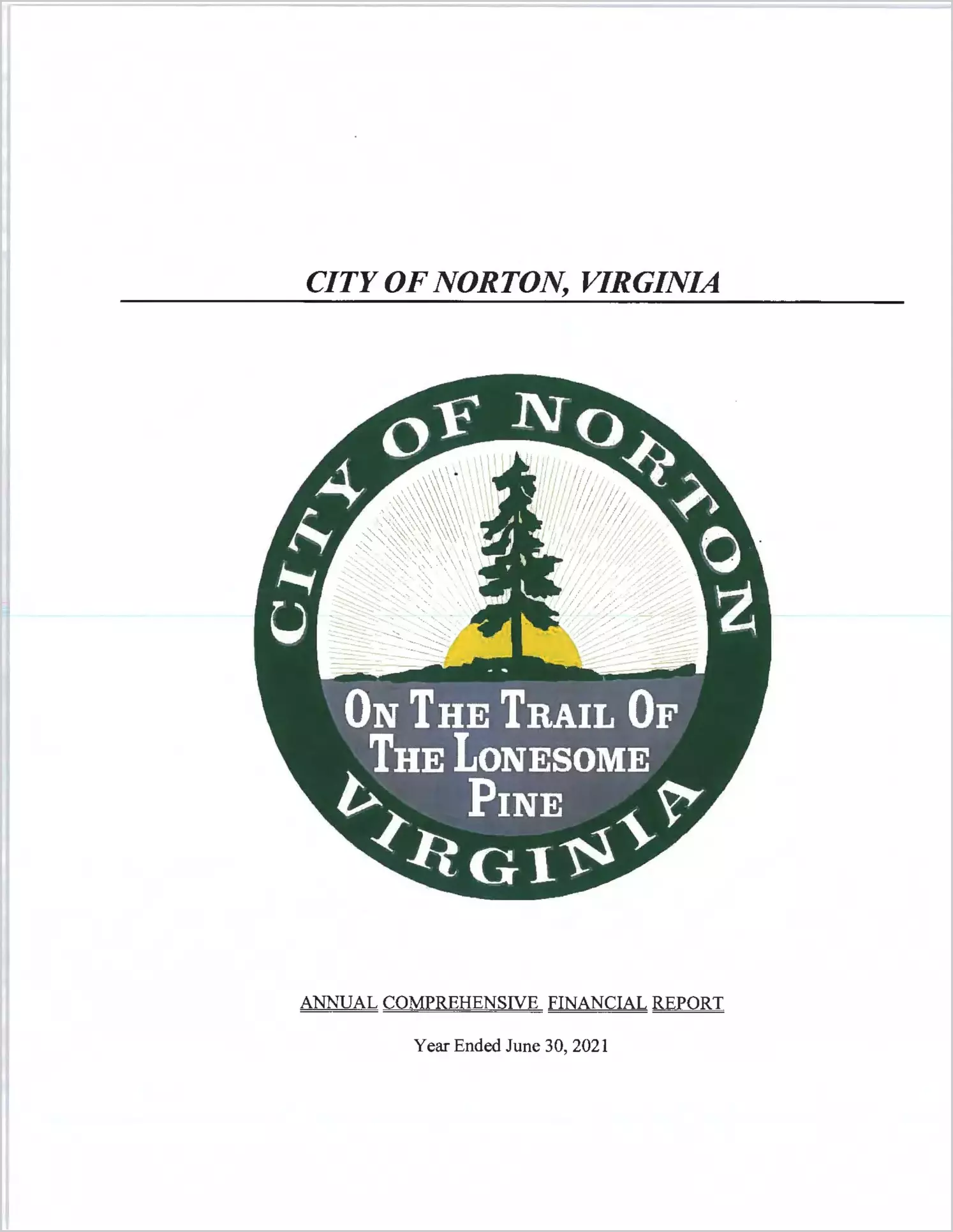 2021 Annual Financial Report for City of Norton