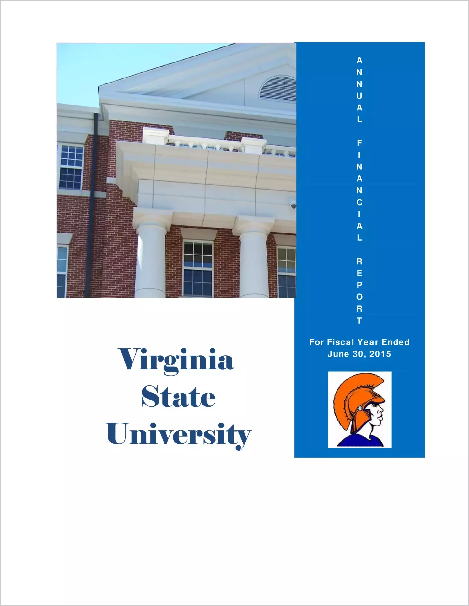 Virginia State University Financial Statement for the year ended June 30, 2015