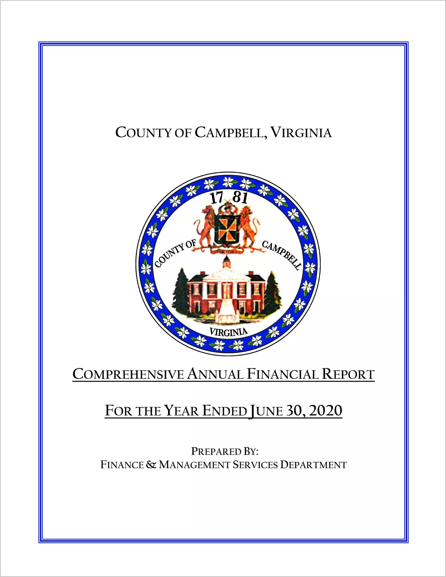 2020 Annual Financial Report for County of Campbell