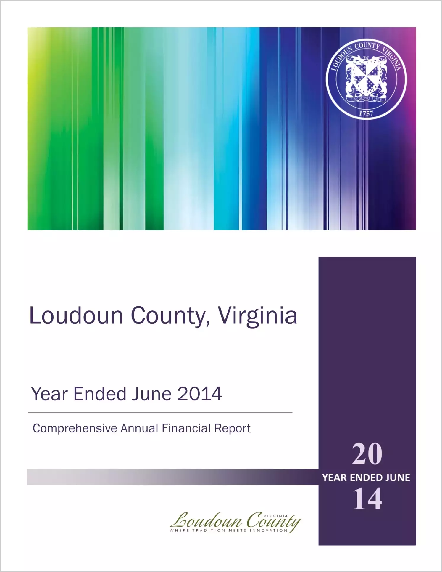 2014 Annual Financial Report for County of Loudoun