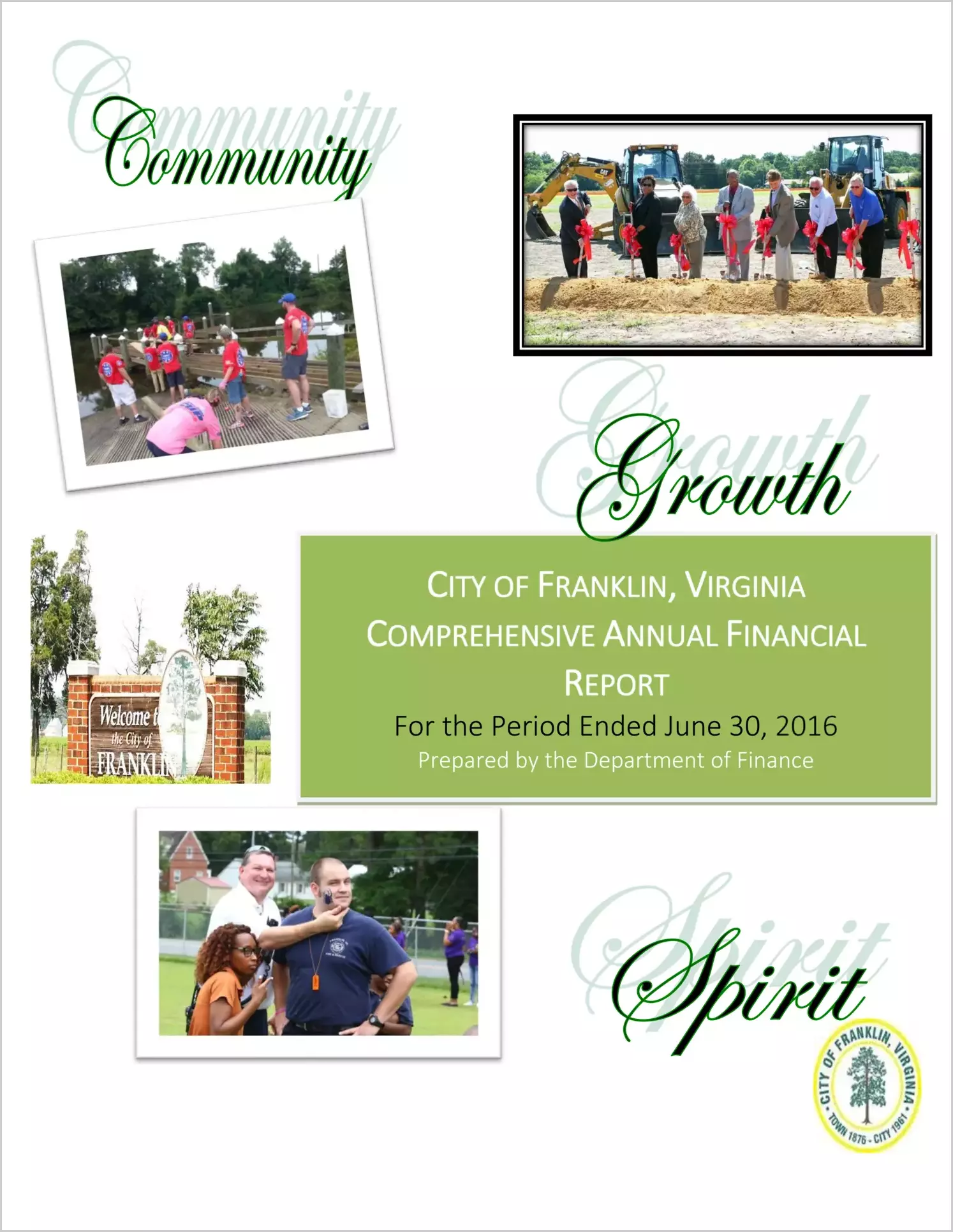 2016 Annual Financial Report for City of Franklin
