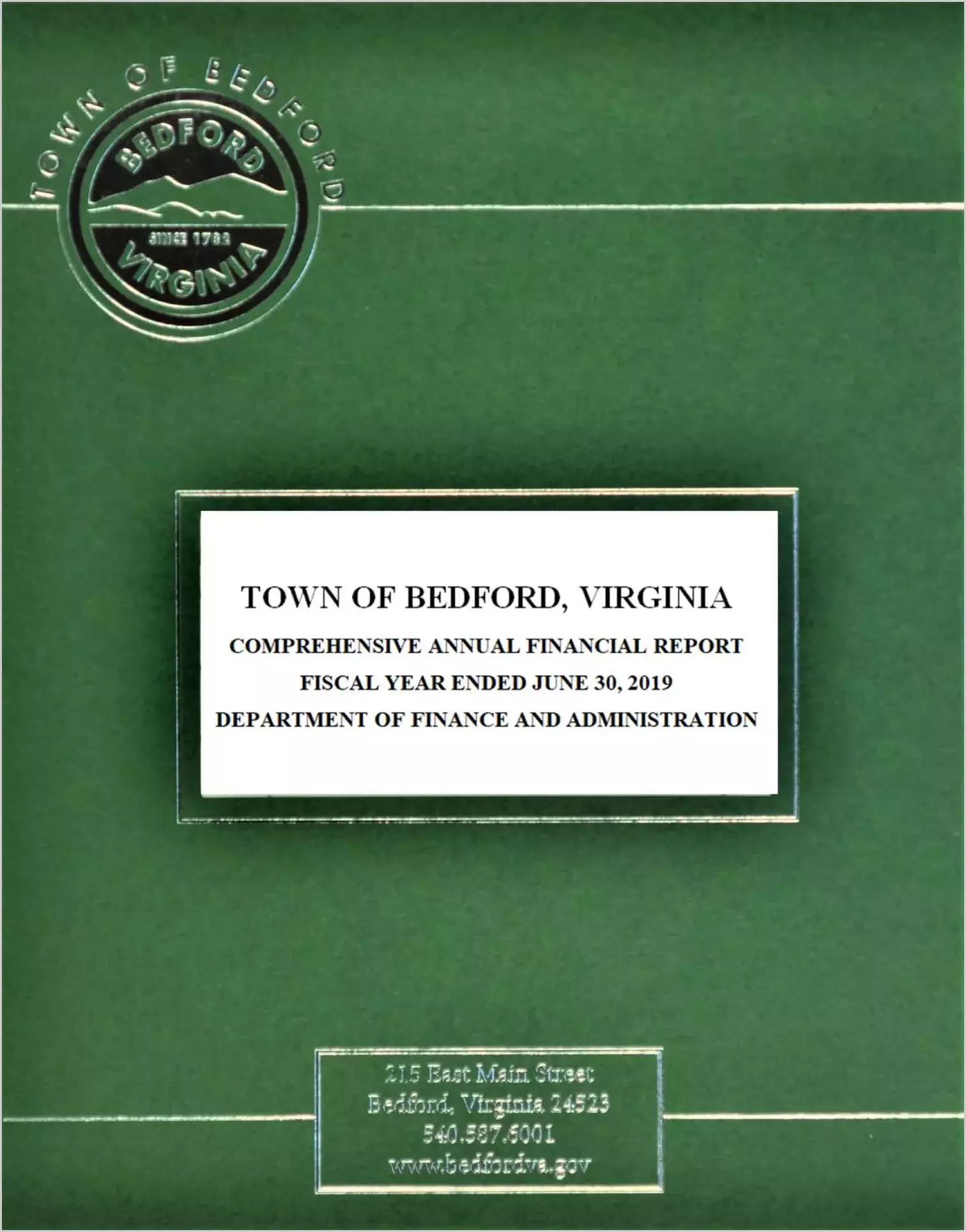 2019 Annual Financial Report for Town of Bedford