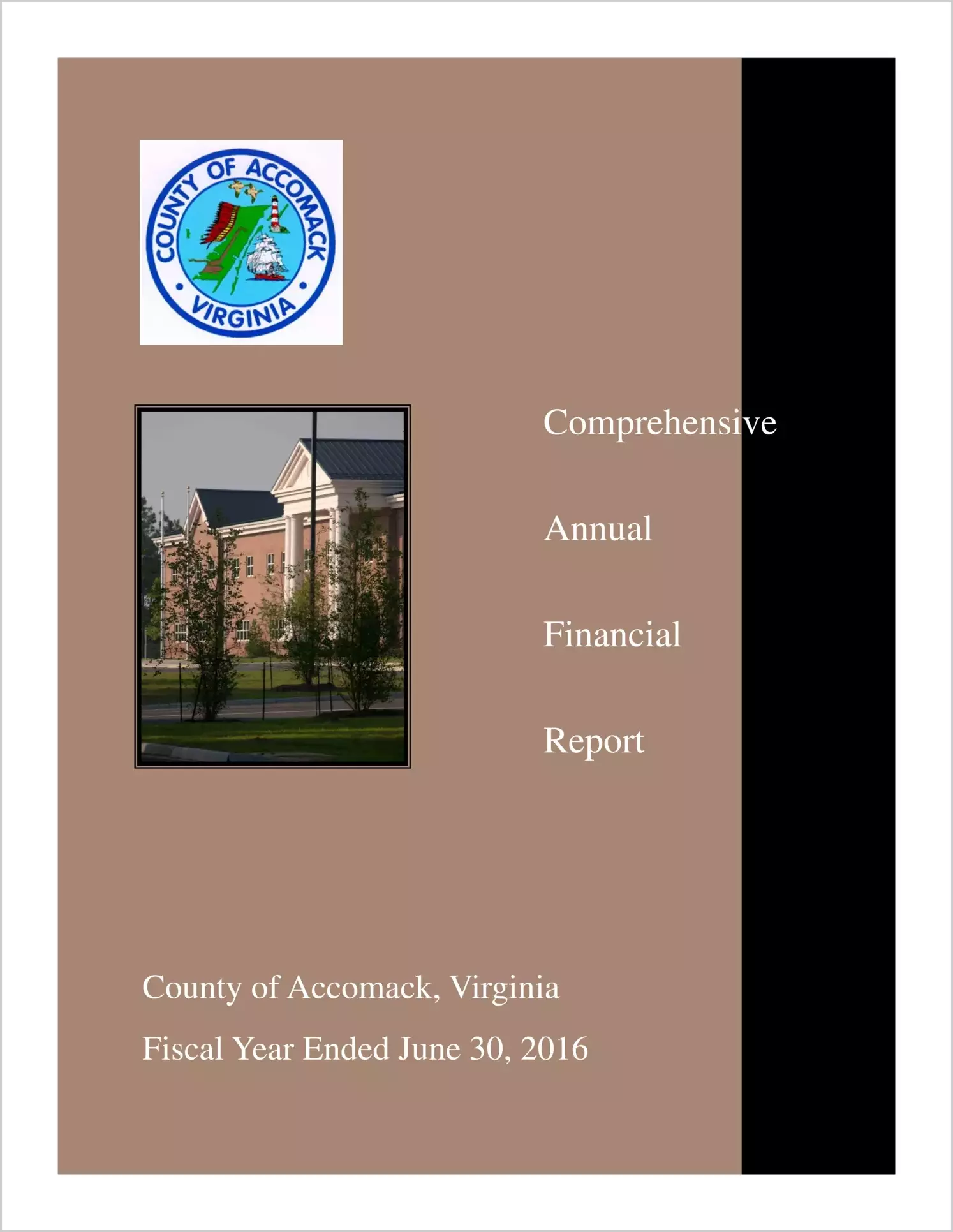 2016 Annual Financial Report for County of Accomack