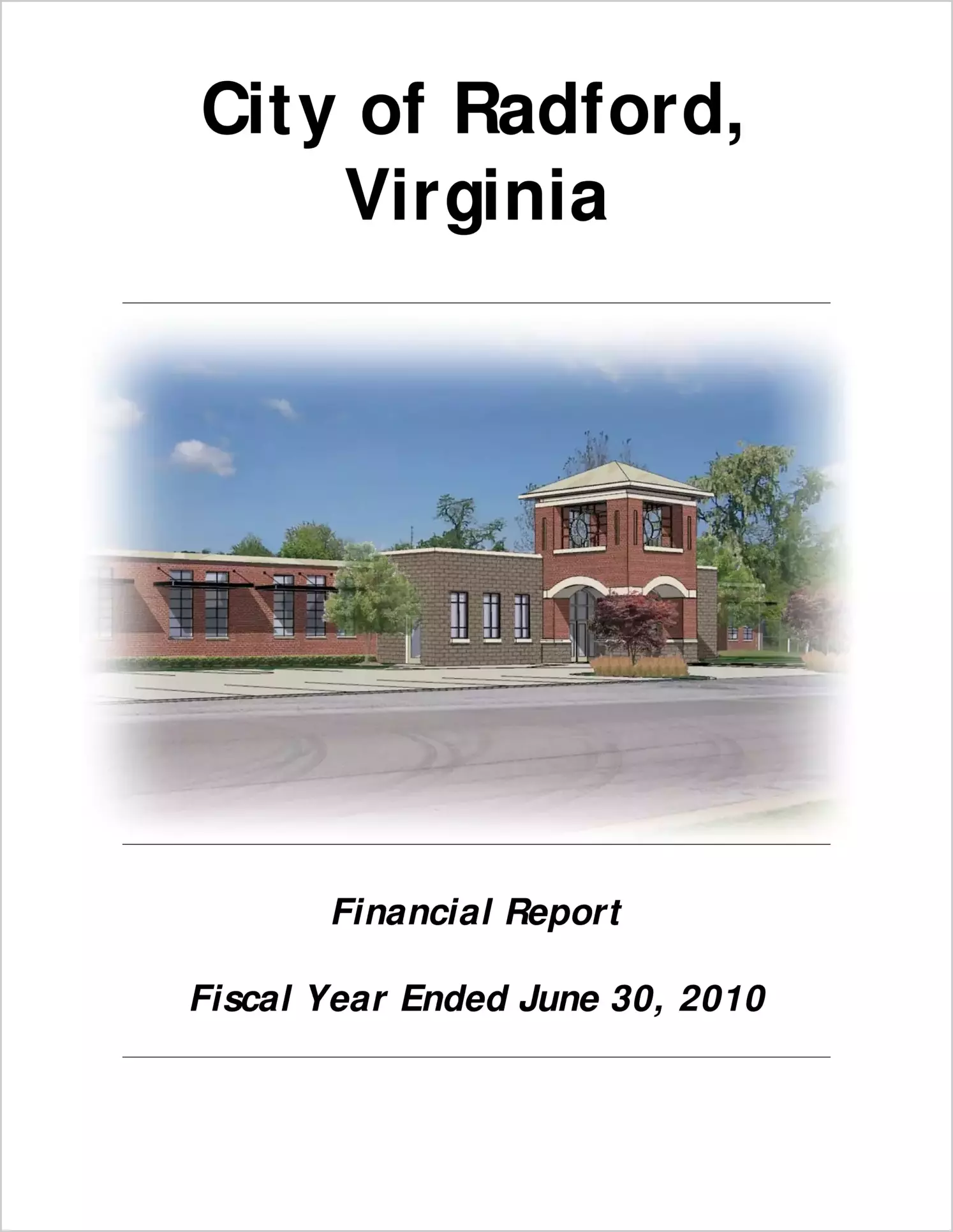 2010 Annual Financial Report for City of Radford