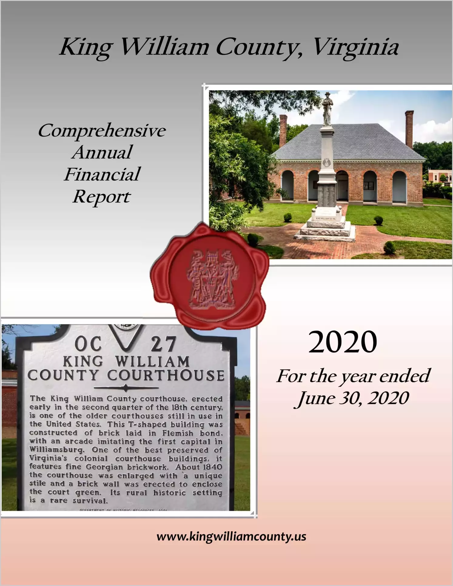 2020 Annual Financial Report for County of King William