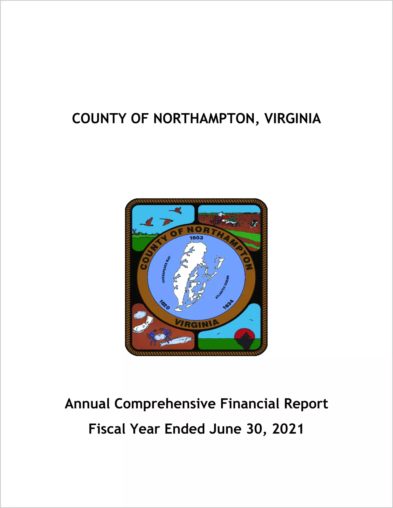 2021 Annual Financial Report for County of Northampton