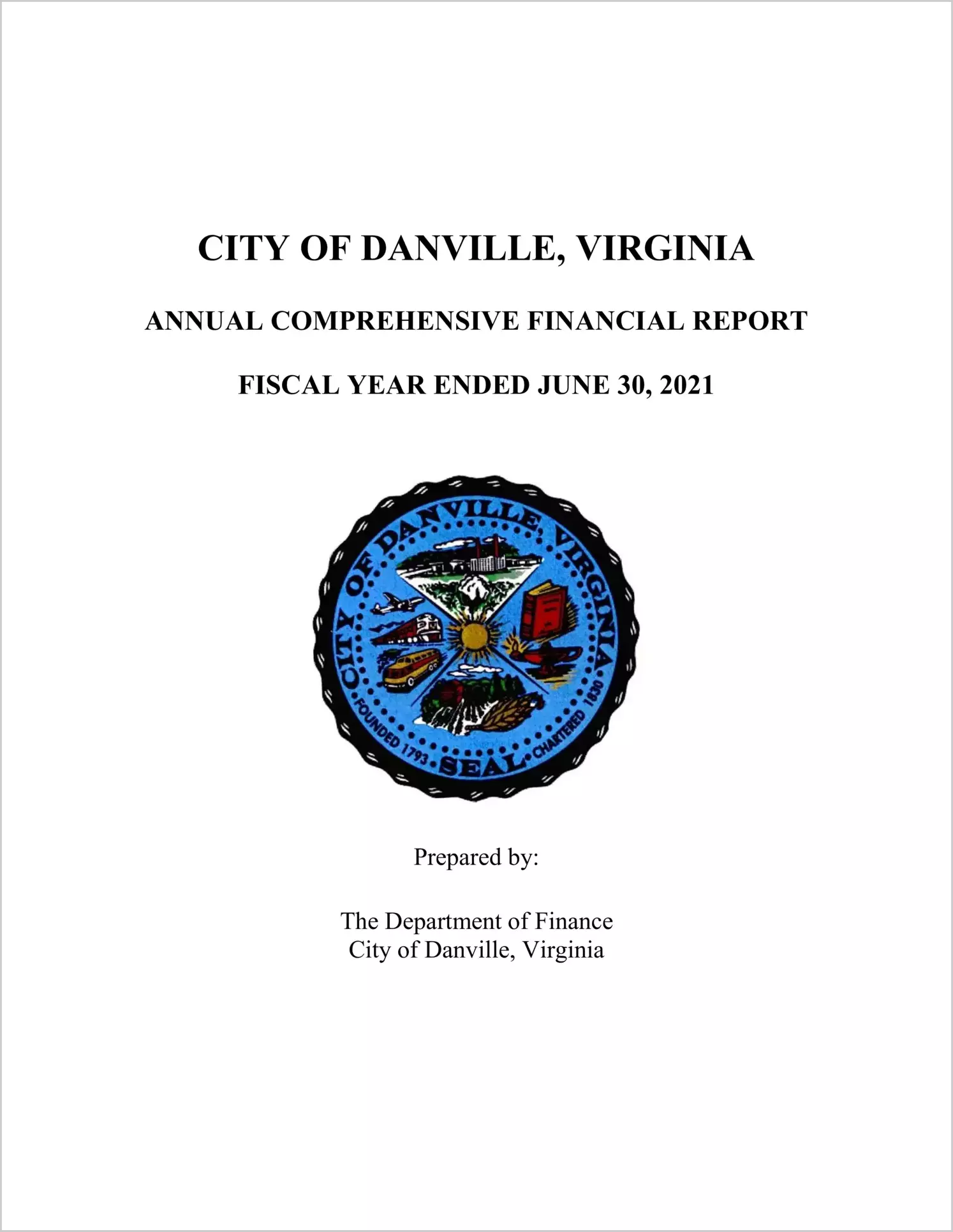 2021 Annual Financial Report for City of Danville