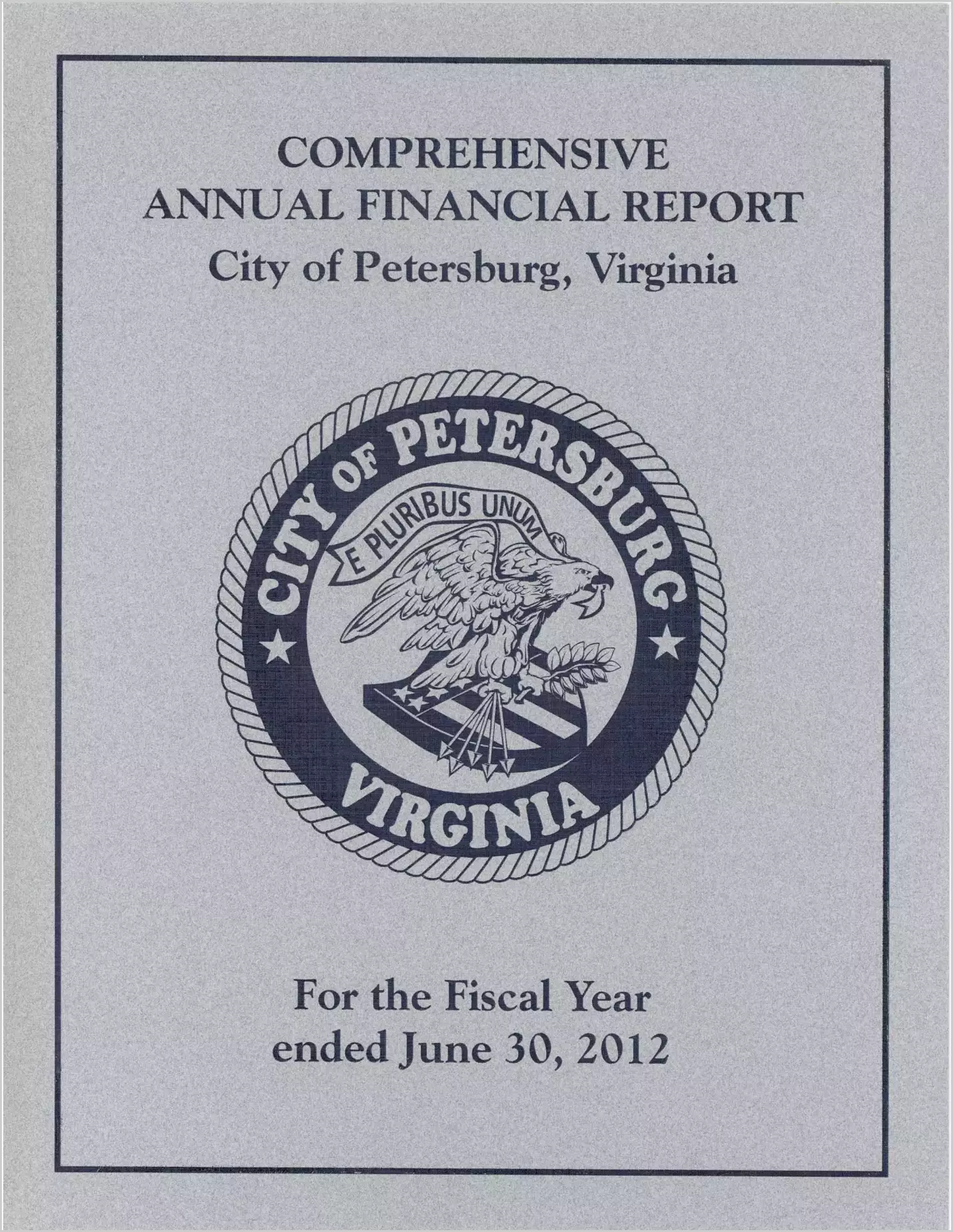 2012 Annual Financial Report for City of Petersburg