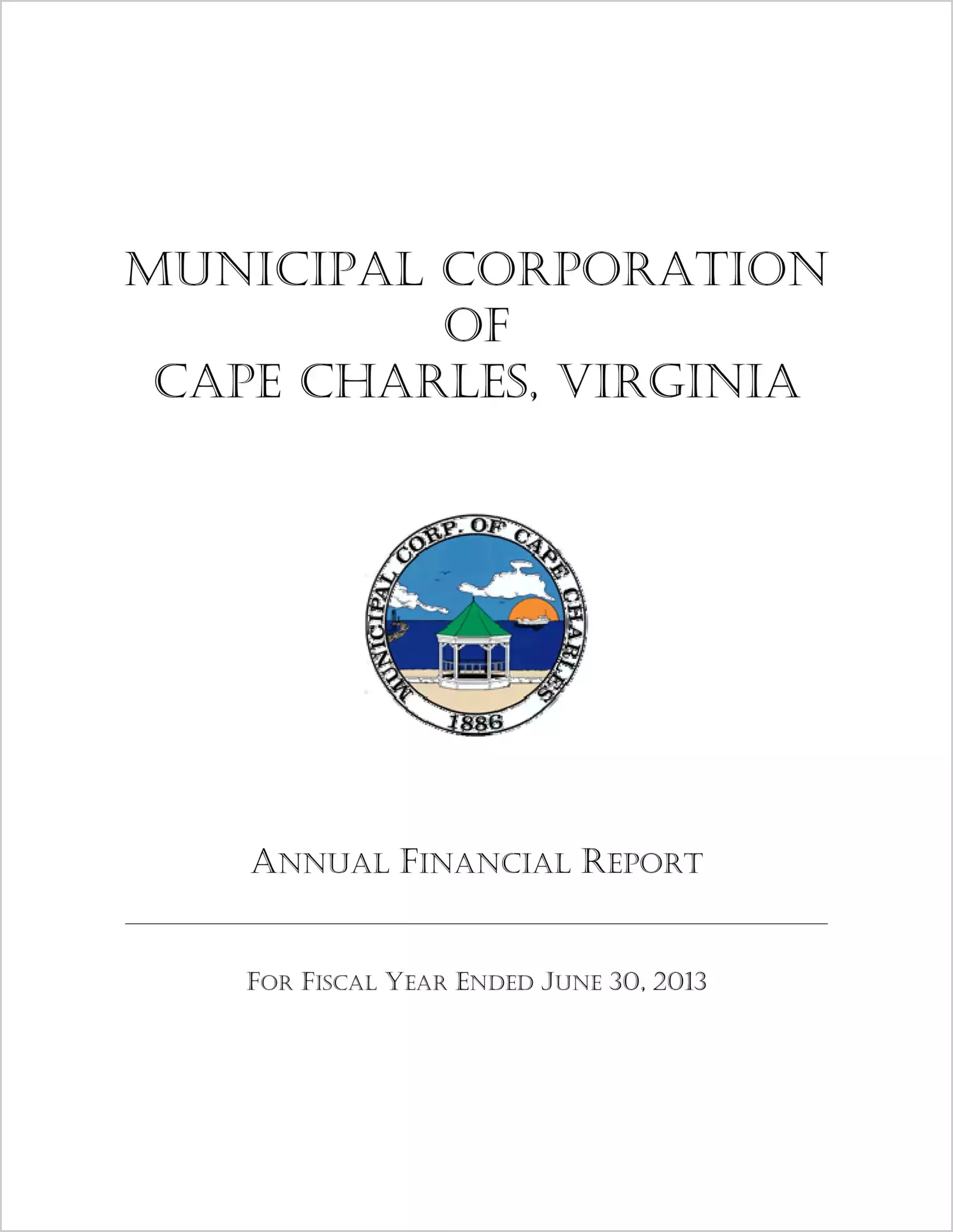2013 Annual Financial Report for Town of Cape Charles