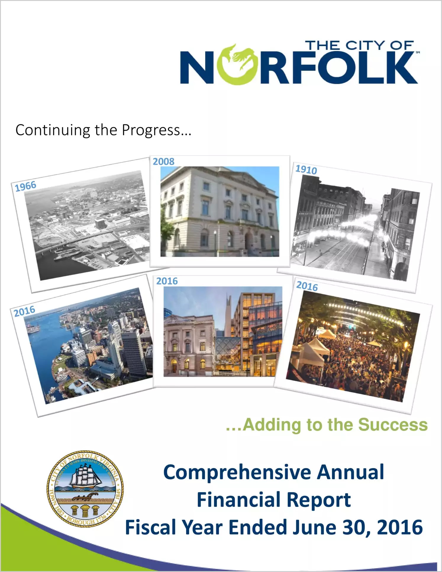 2016 Annual Financial Report for City of Norfolk