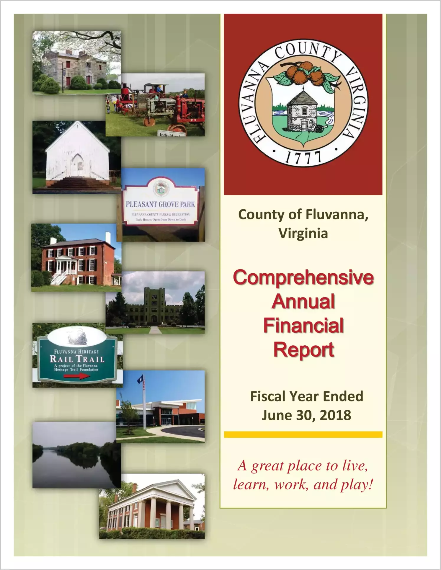 2018 Annual Financial Report for County of Fluvanna