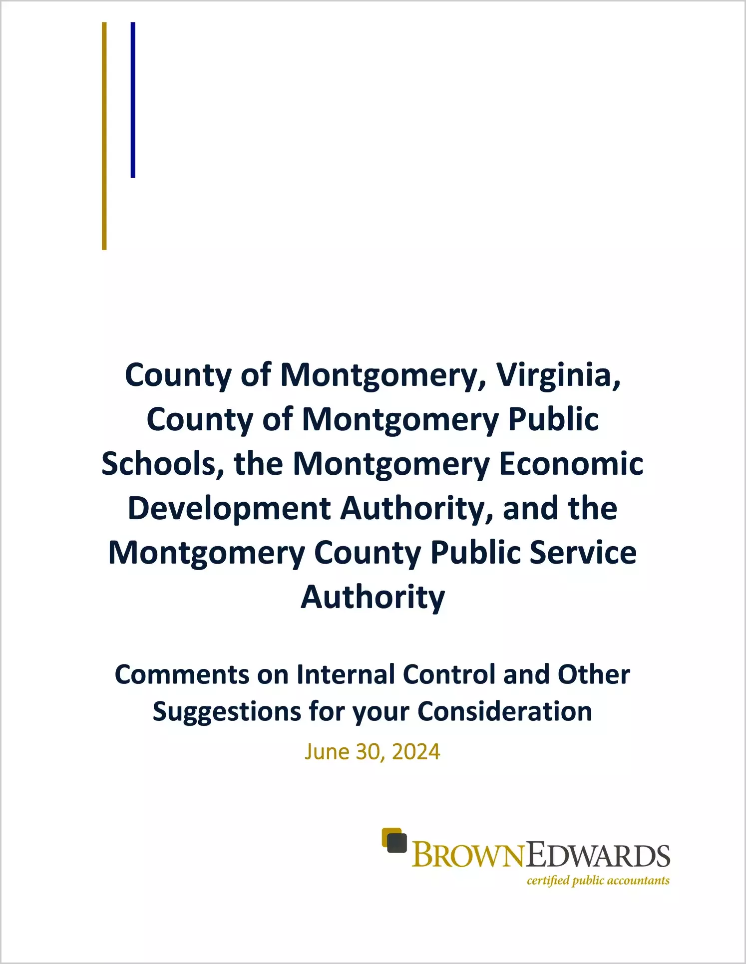 preview of 2024 Management Letter for County of Montgomery