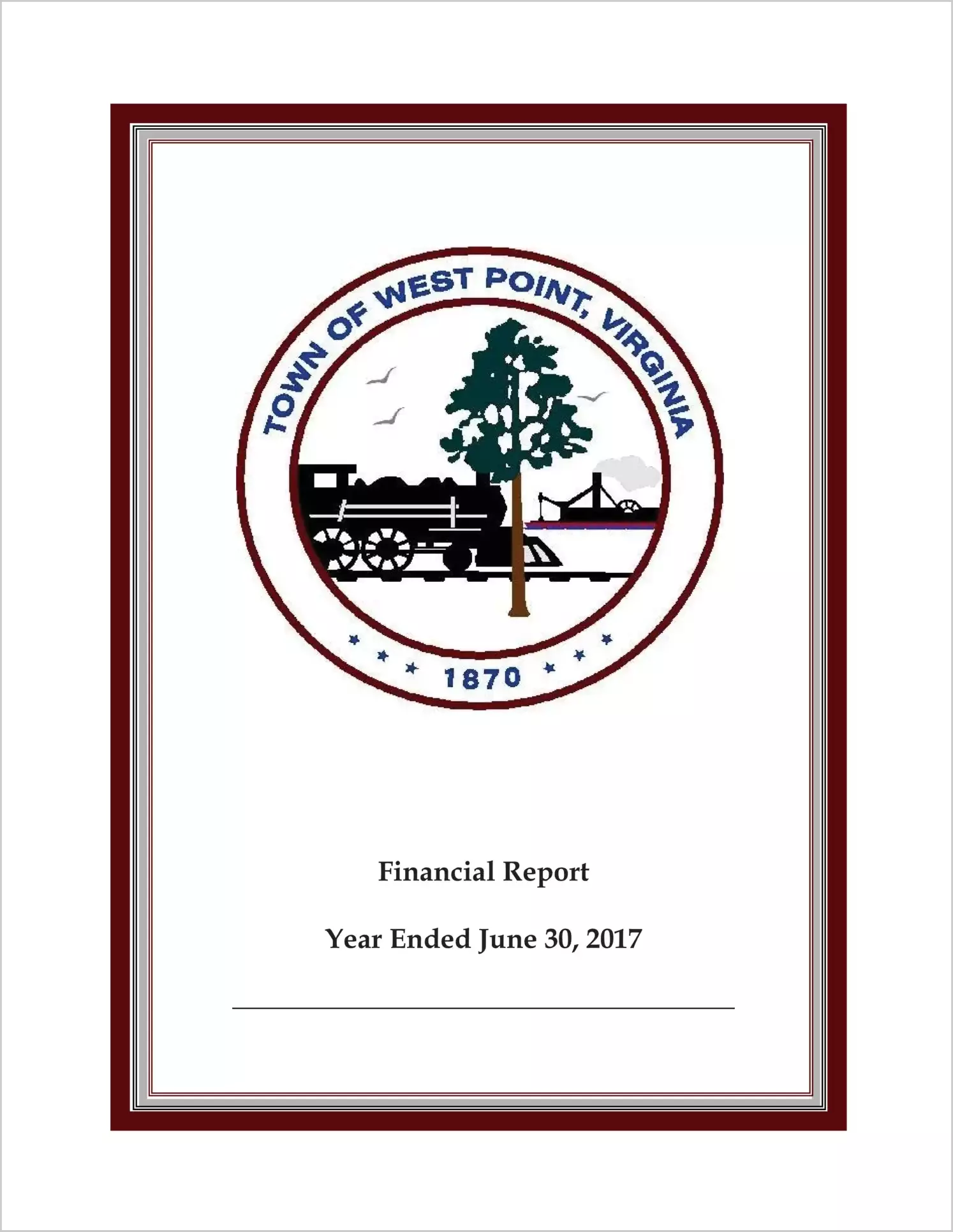 2017 Annual Financial Report for Town of West Point