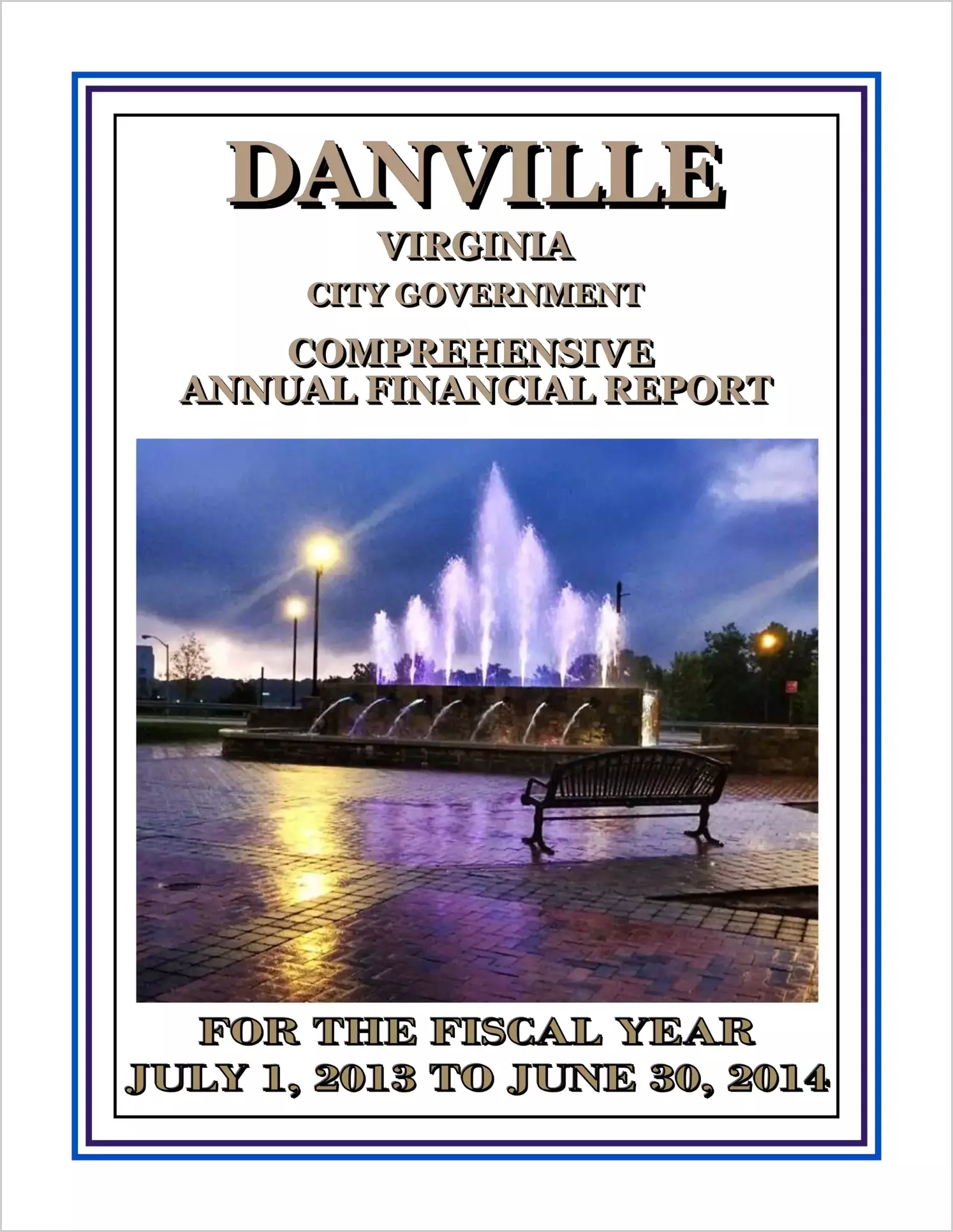 2014 Annual Financial Report for City of Danville