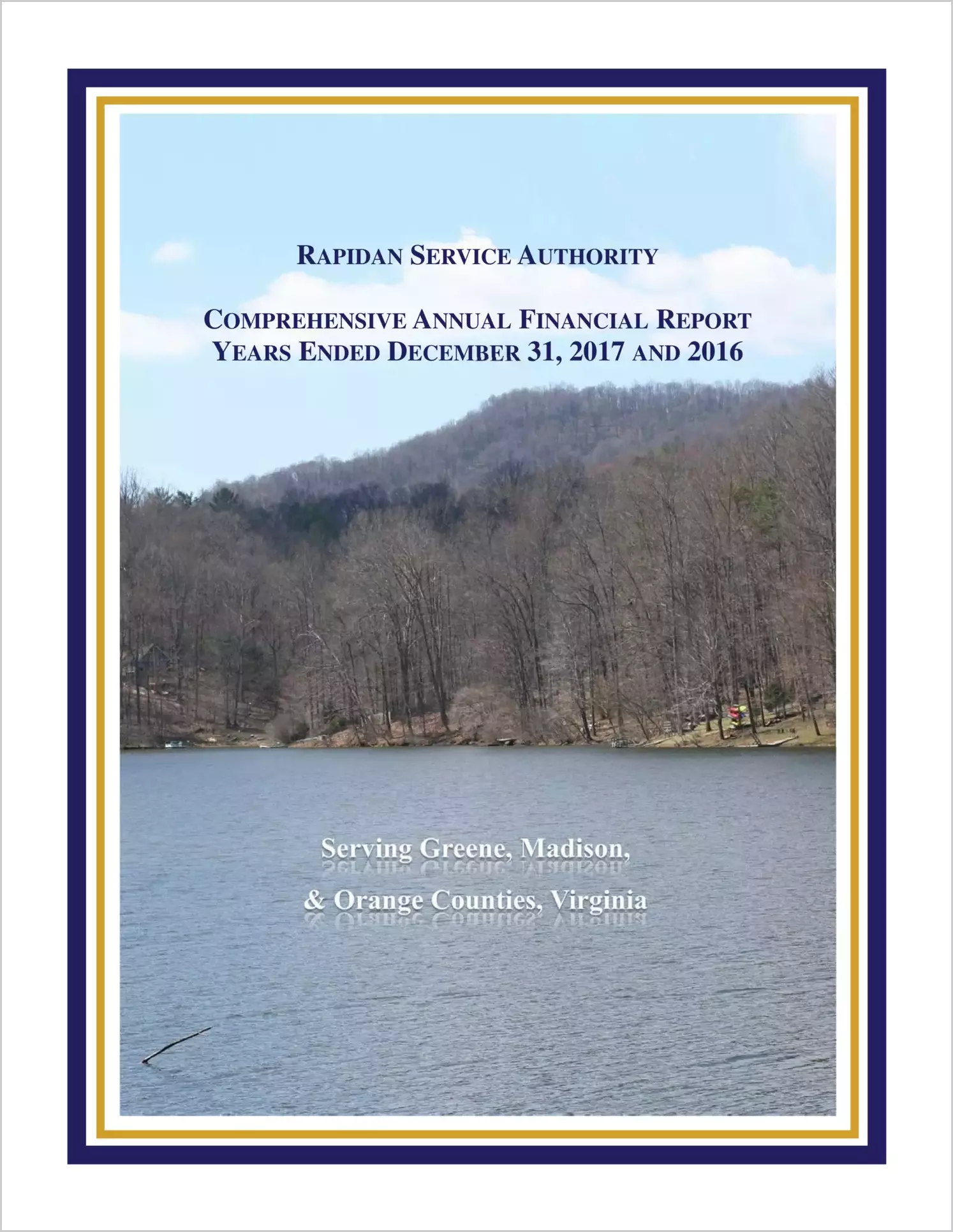 2017 ABC/Other Annual Financial Report  for Rapidan Service Authority