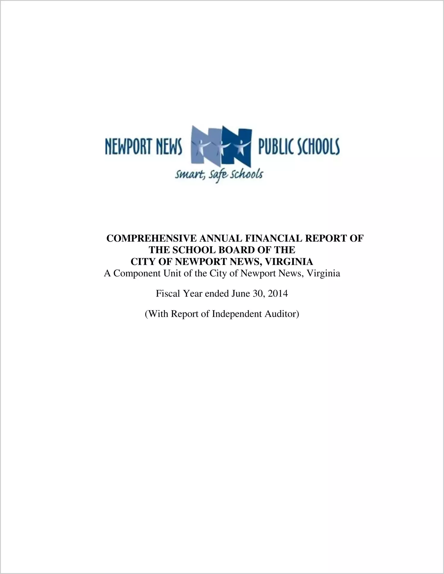 2014 Public Schools Annual Financial Report for City of Newport News