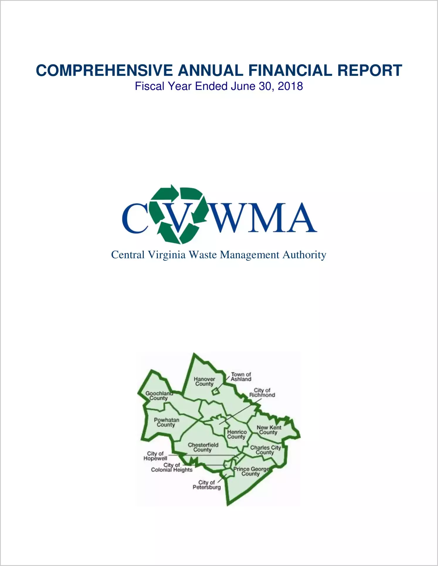 2018 ABC/Other Annual Financial Report  for Central Virginia Waste Management Authority