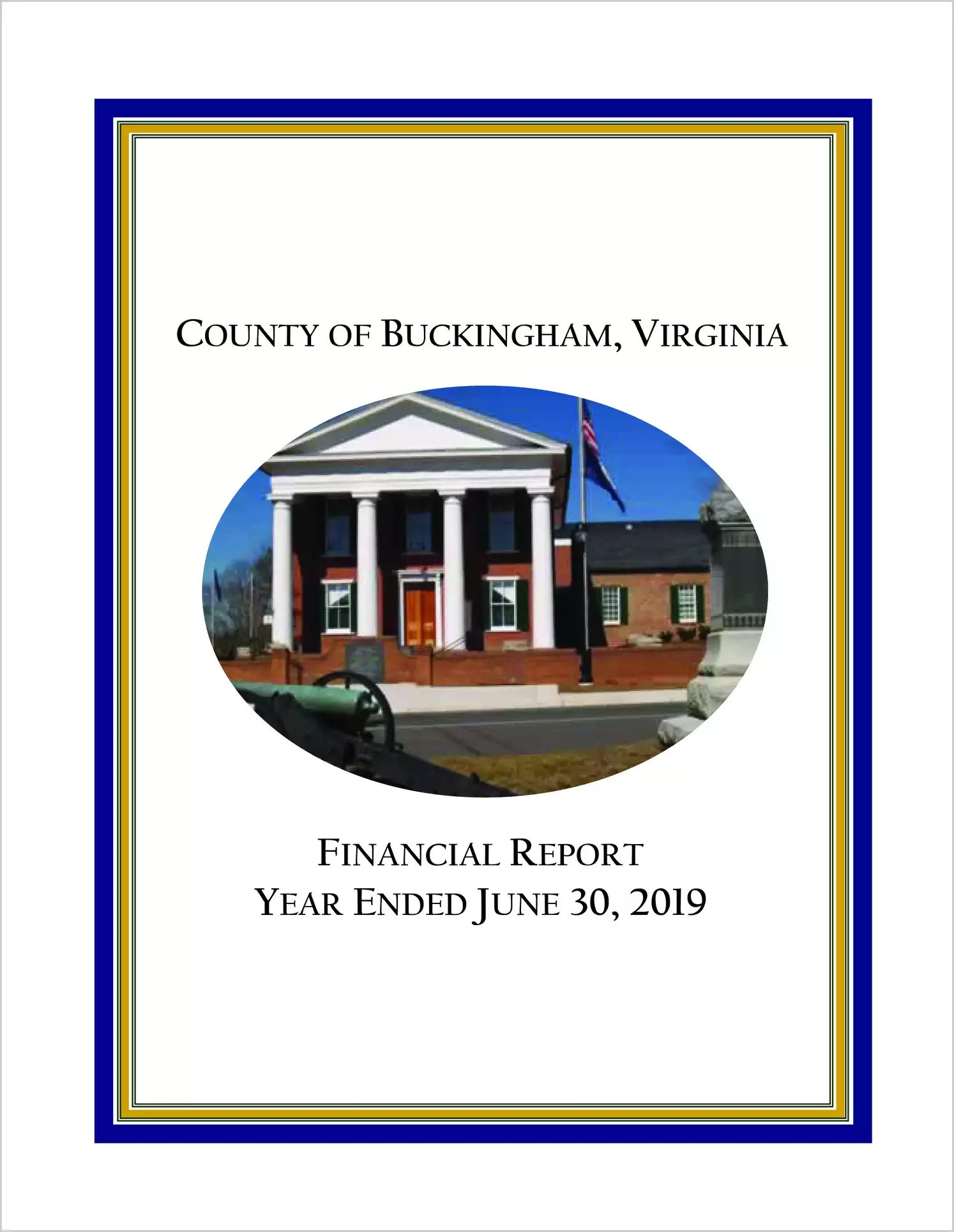2019 Annual Financial Report for County of Buckingham