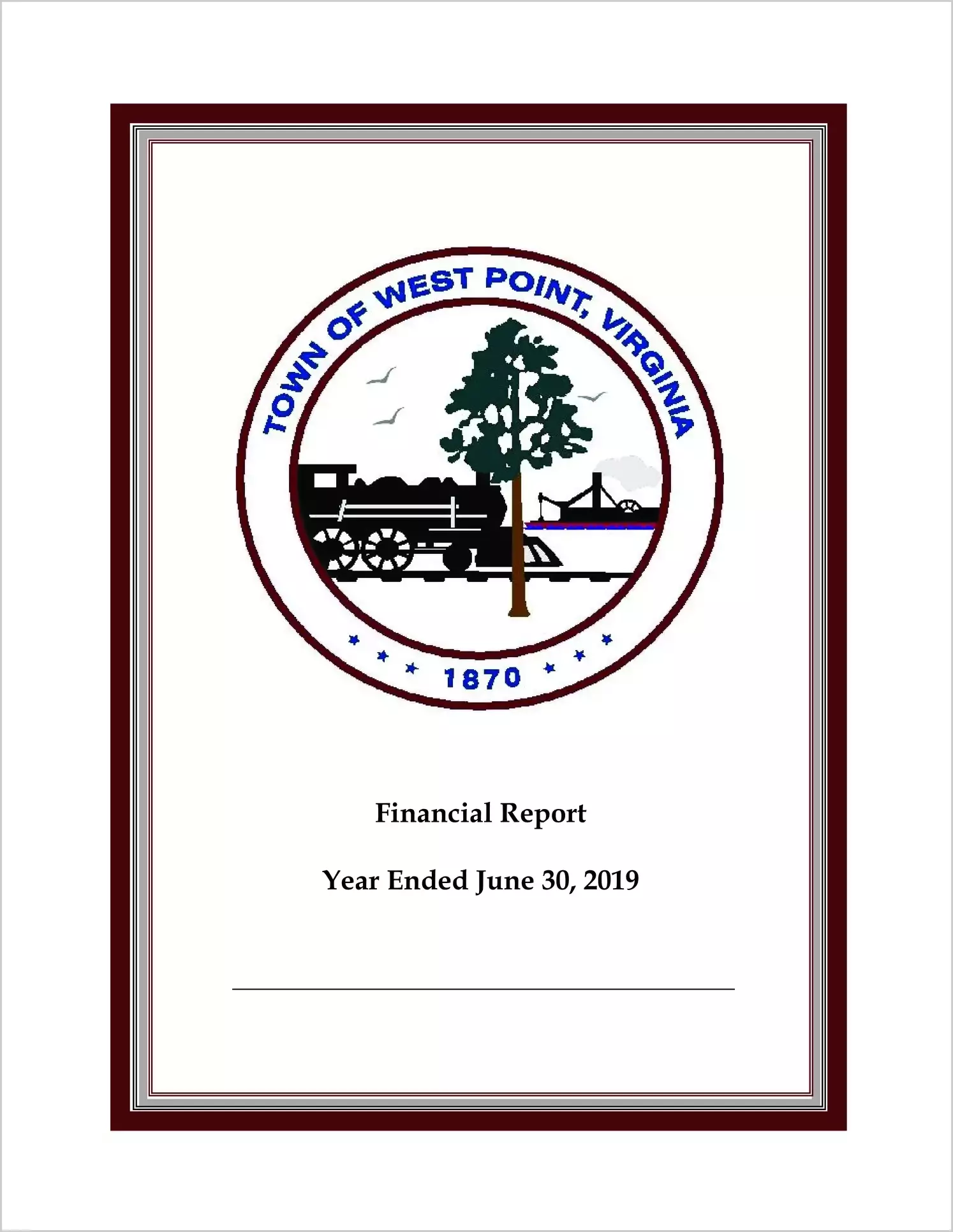 2019 Annual Financial Report for Town of West Point