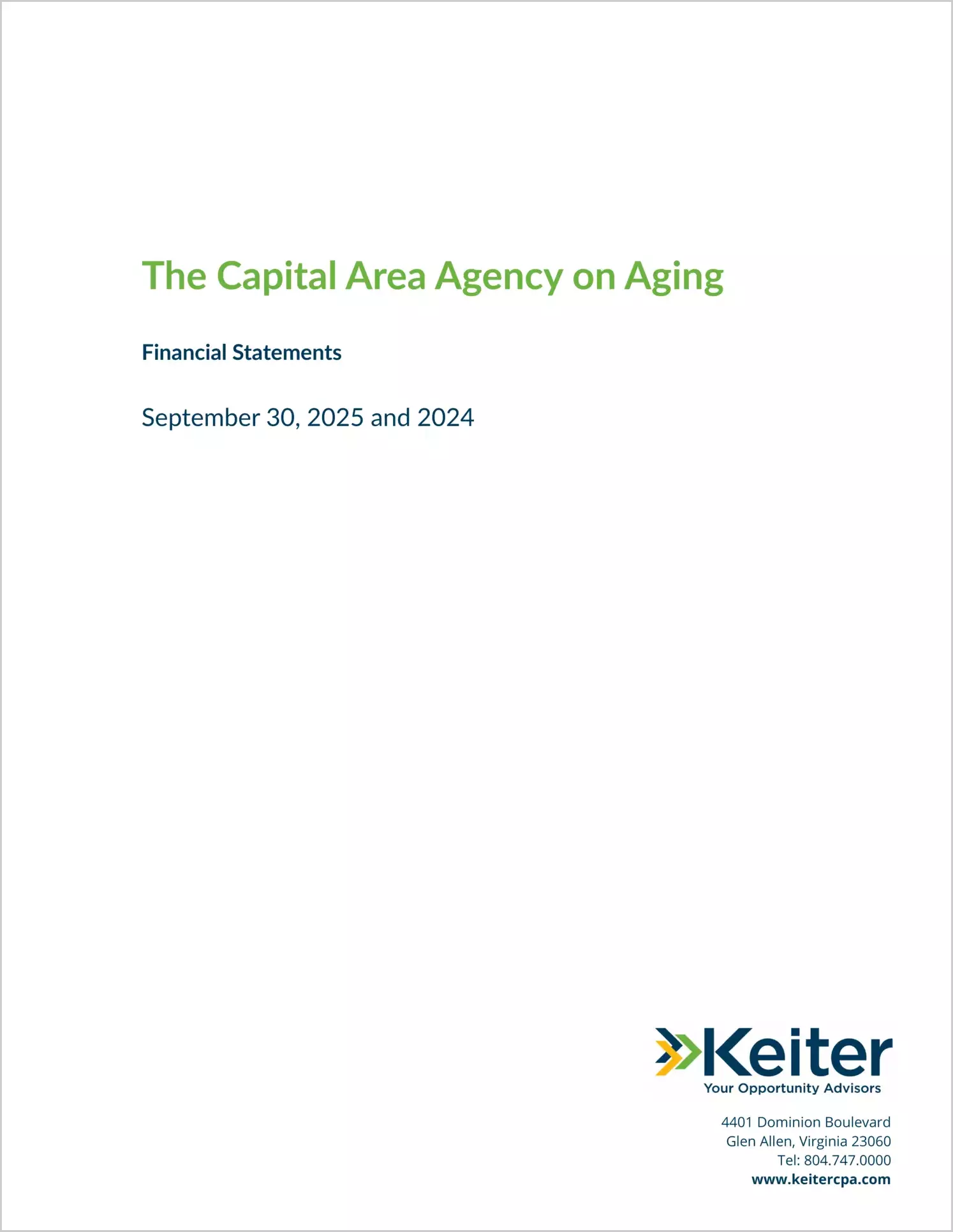 preview of 2025 ABC/Other Annual Financial Report for Capital Area Agency on Aging