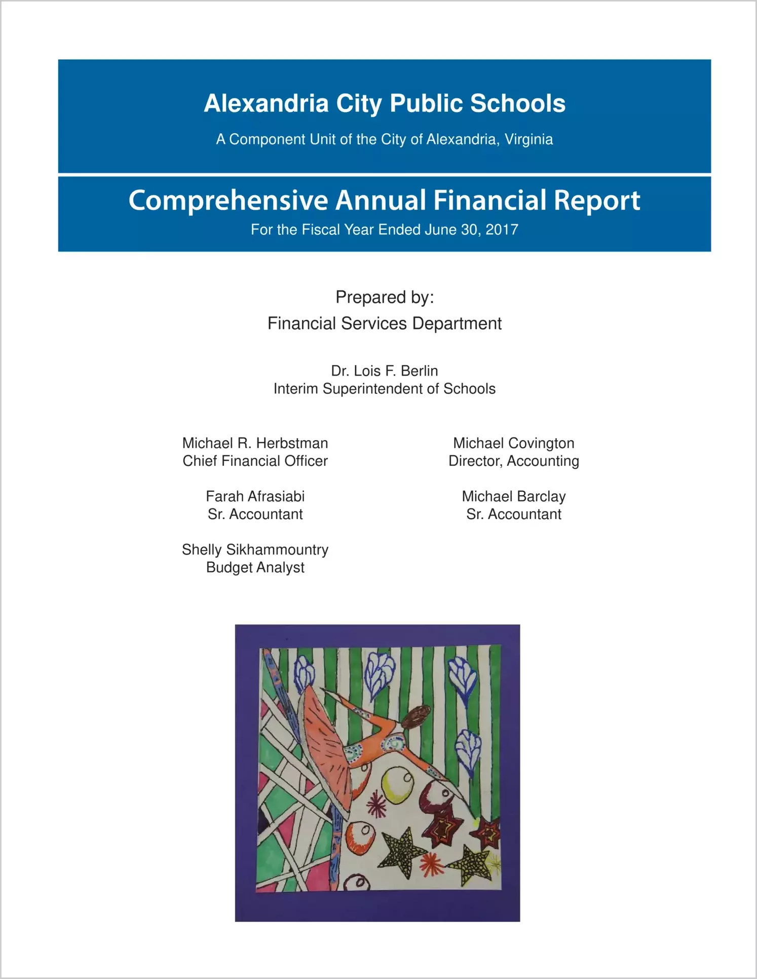 2017 Public Schools Annual Financial Report for City of Alexandria