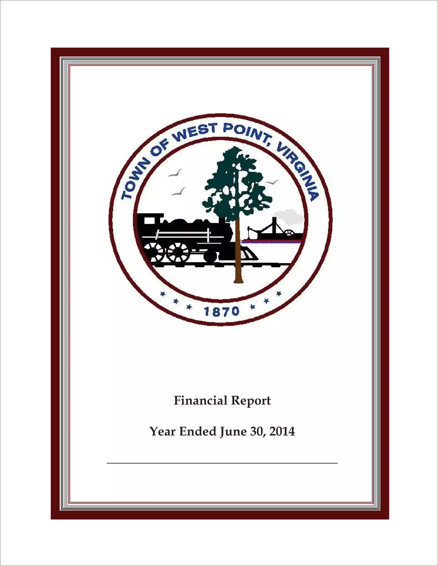 2014 Annual Financial Report for Town of West Point