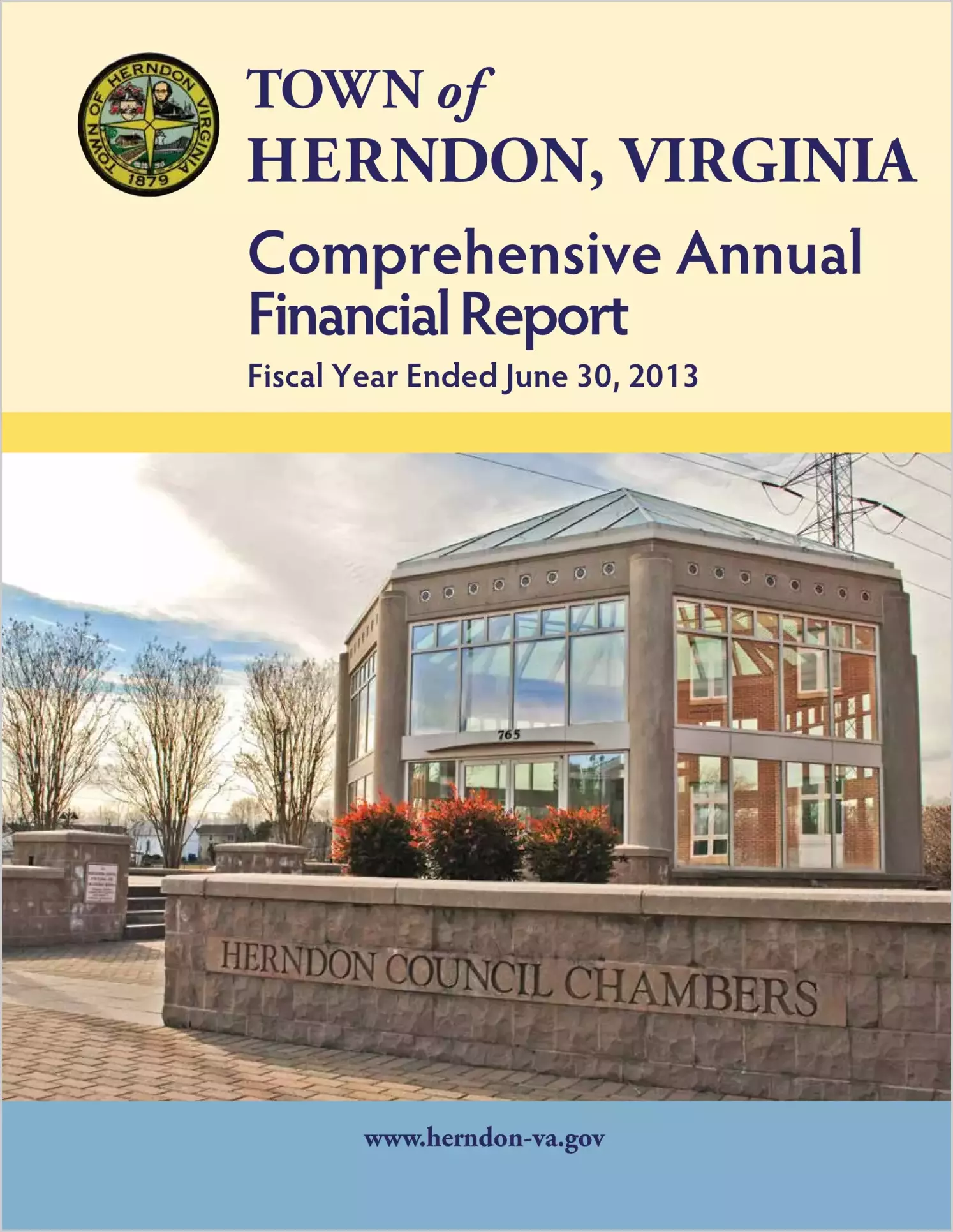 2013 Annual Financial Report for Town of Herndon