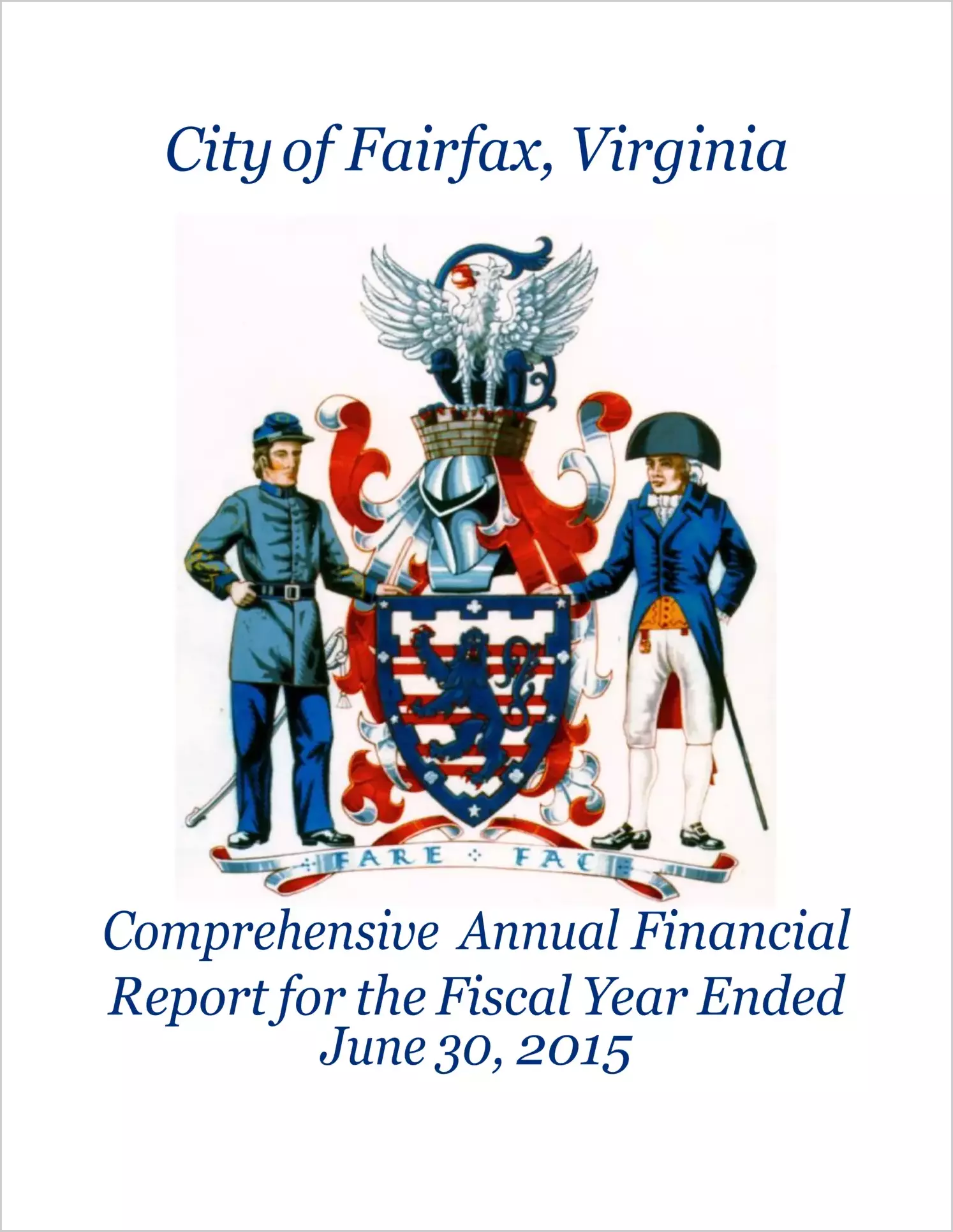 2015 Annual Financial Report for City of Fairfax