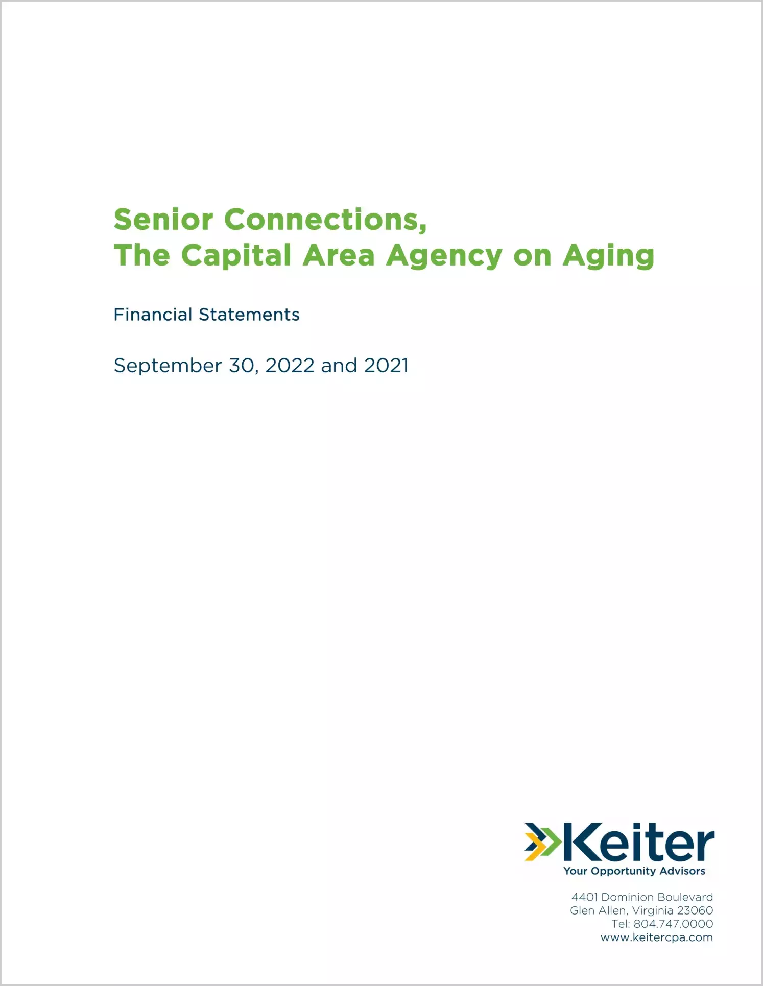 preview of 2022 ABC/Other Annual Financial Report for Capital Area Agency on Aging