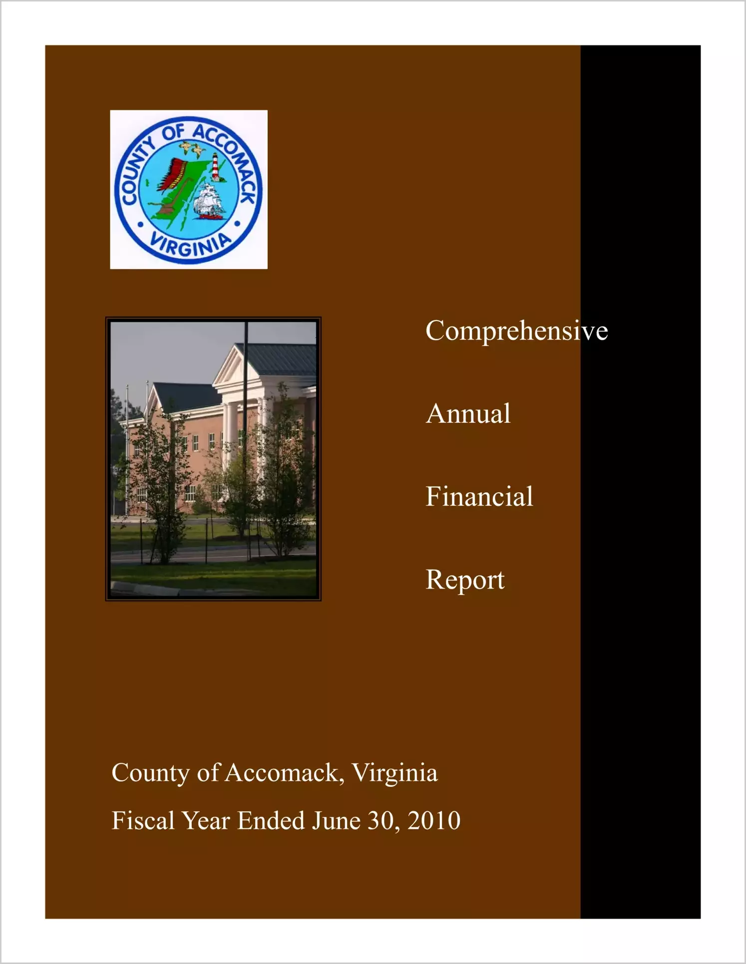 2010 Annual Financial Report for County of Accomack