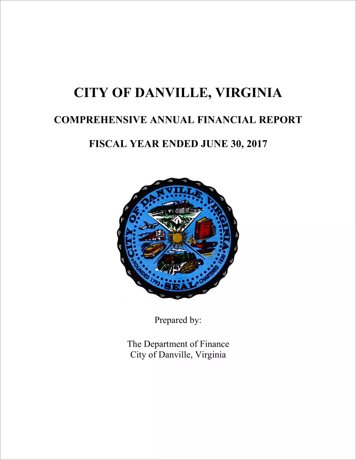 2017 Annual Financial Report for City of Danville
