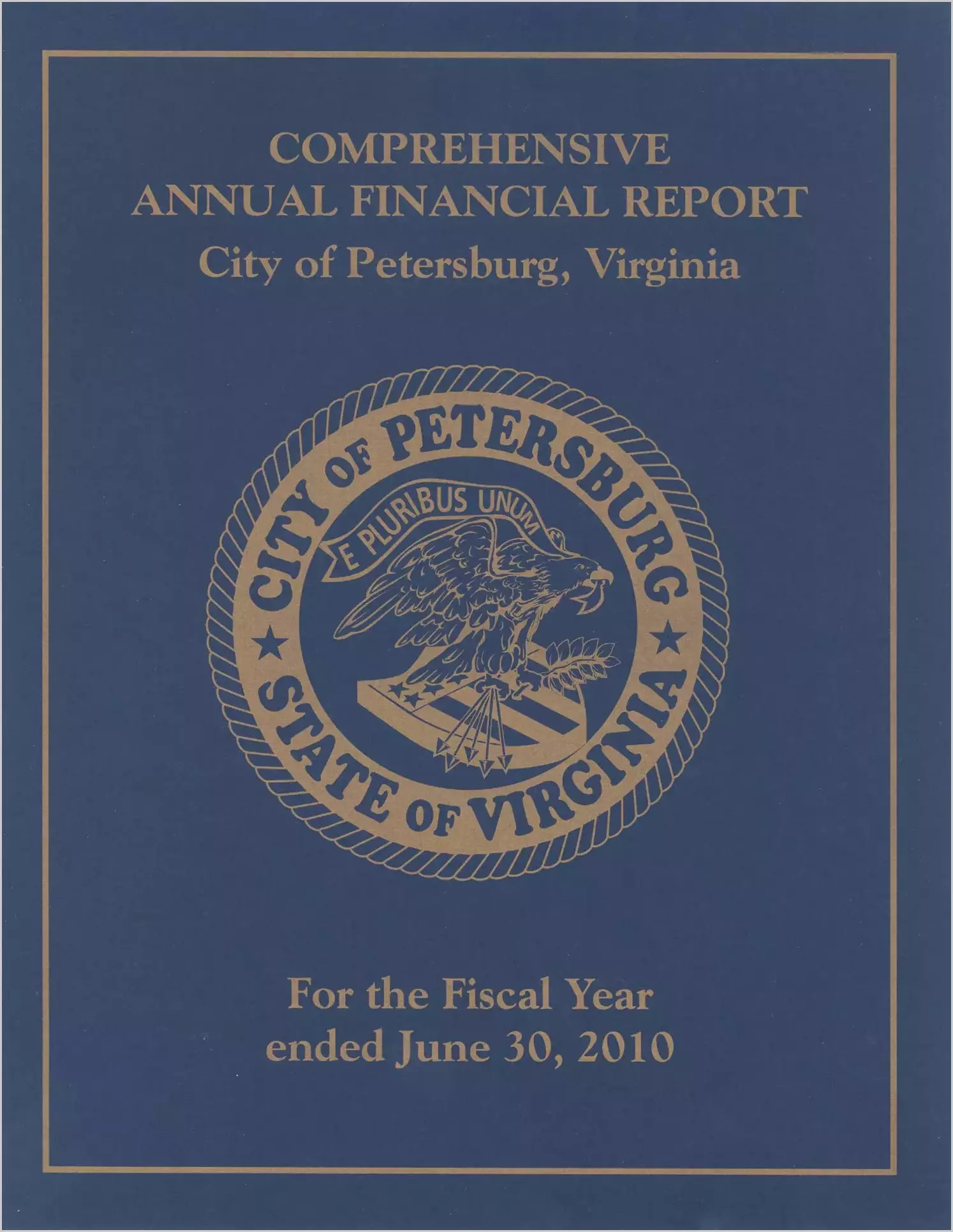 2010 Annual Financial Report for City of Petersburg