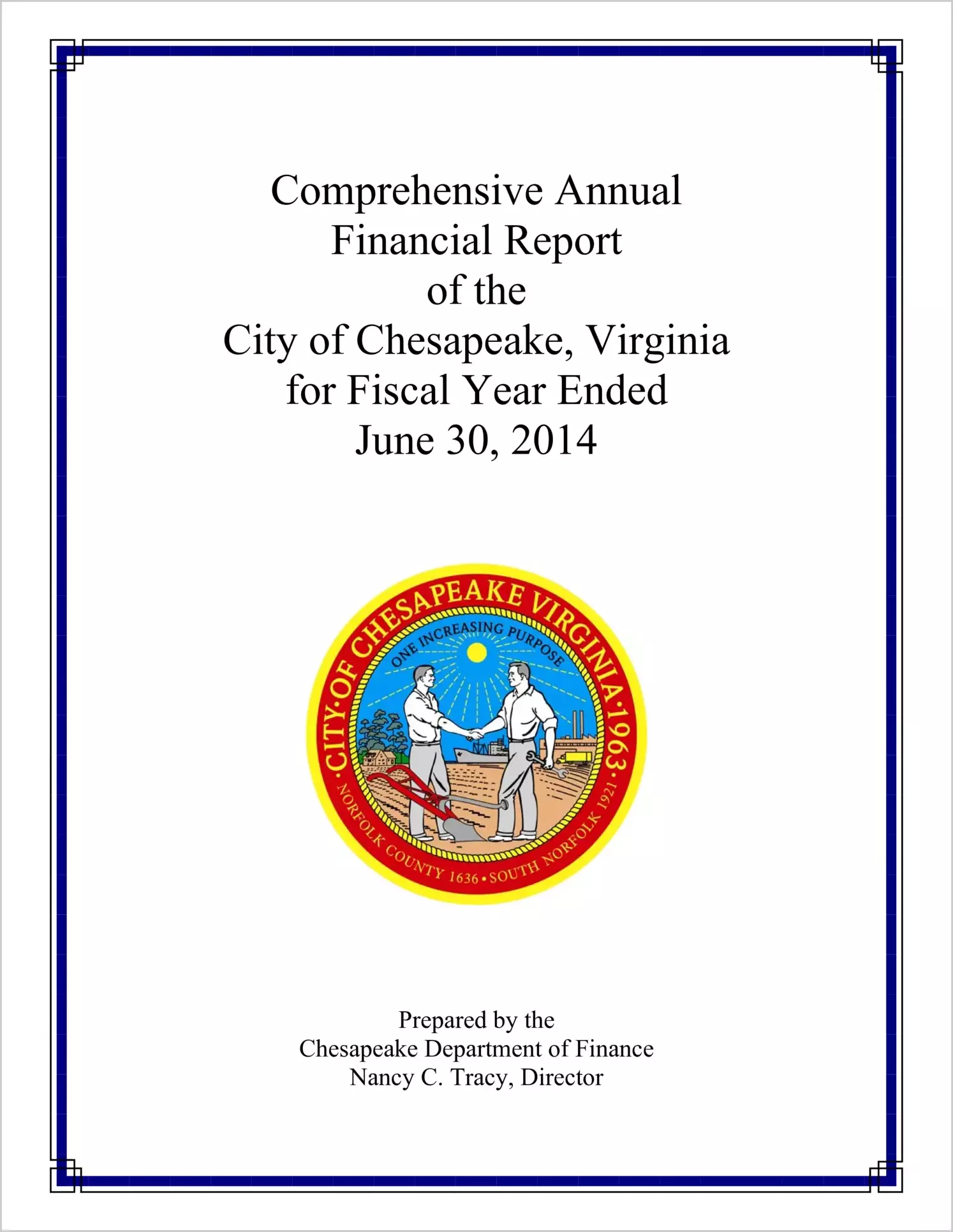 2014 Annual Financial Report for City of Chesapeake