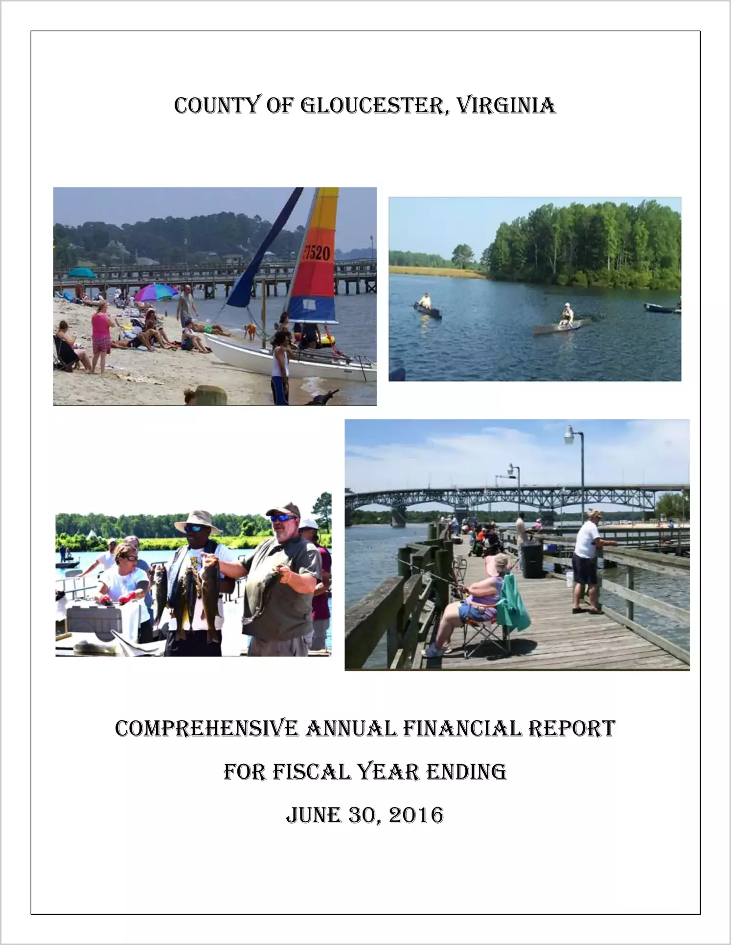 2016 Annual Financial Report for County of Gloucester