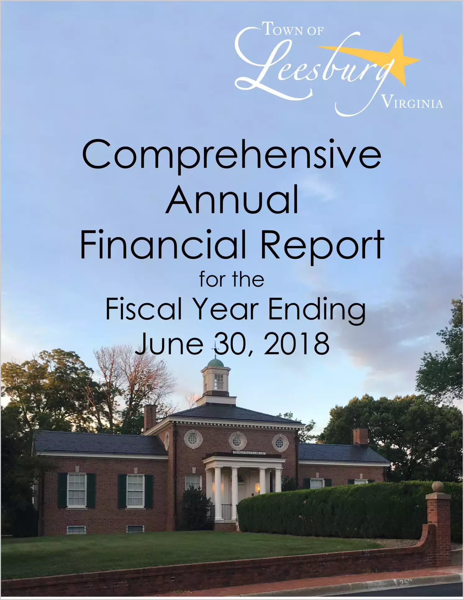 2018 Annual Financial Report for Town of Leesburg